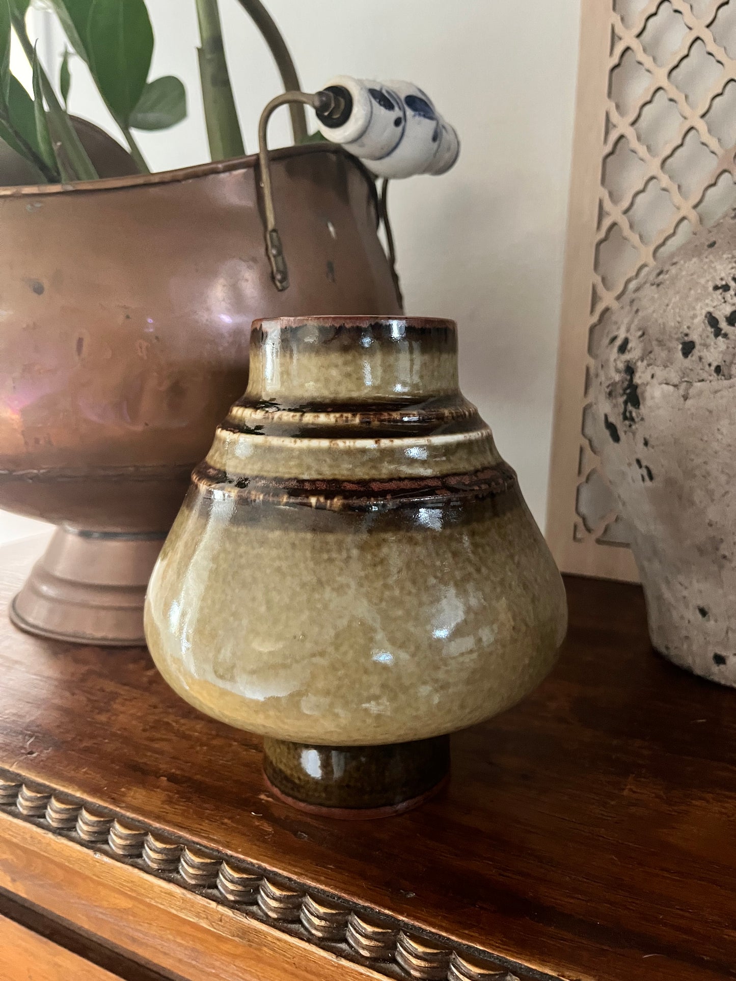 Vintage Rörstrand Vase by Olle Alberius – Scandinavian Studio Pottery