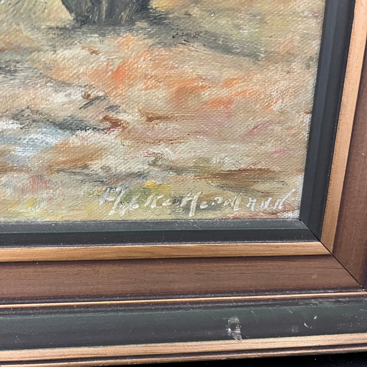 “Tranquil Stream in Early Autumn” – Original Oil Painting by Scandinavian Artist