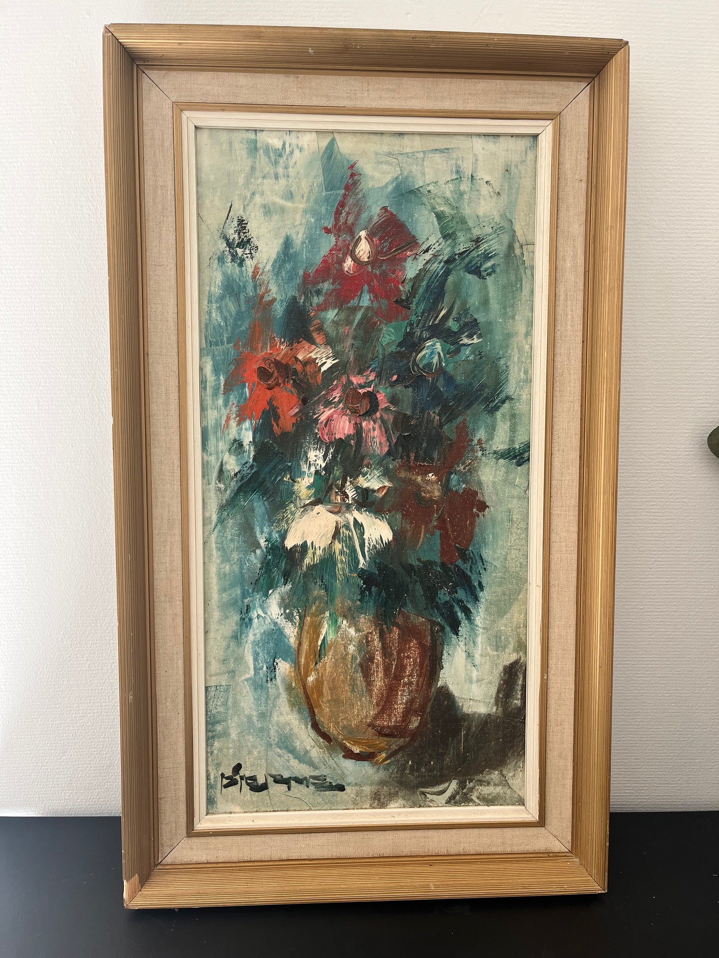 “Wild Bouquet” – Vintage Floral Still Life Painting