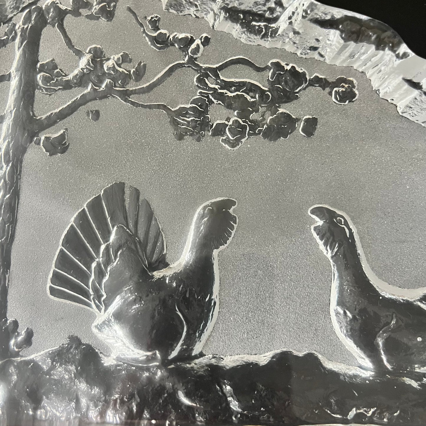 Swedish Art Glass Sculpture by Nybro - J & S Brattström