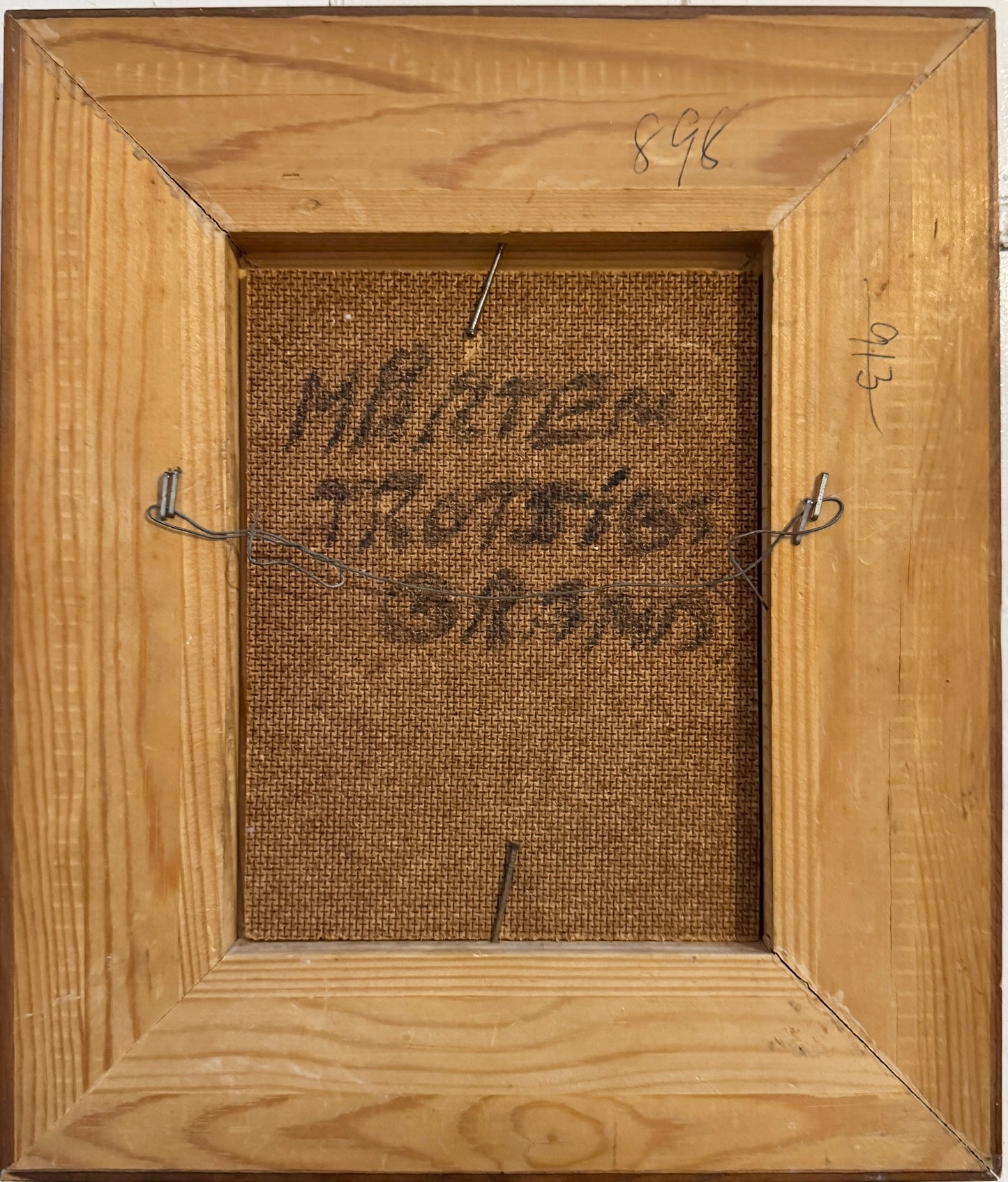 Mårten Trotzigs Gränd, Old Town Stockholm. Vintage Swedish Oil Painting by Arne Lindblom