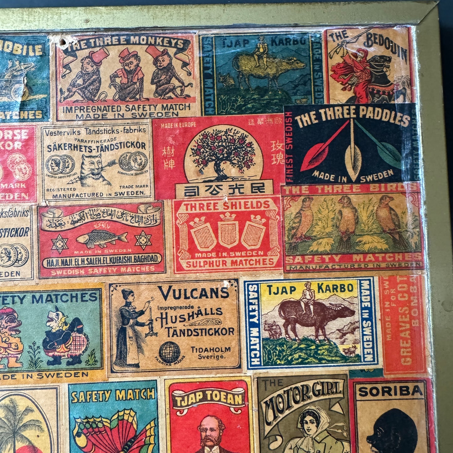 Early 1900s Matchbox Label Wall Calendar.