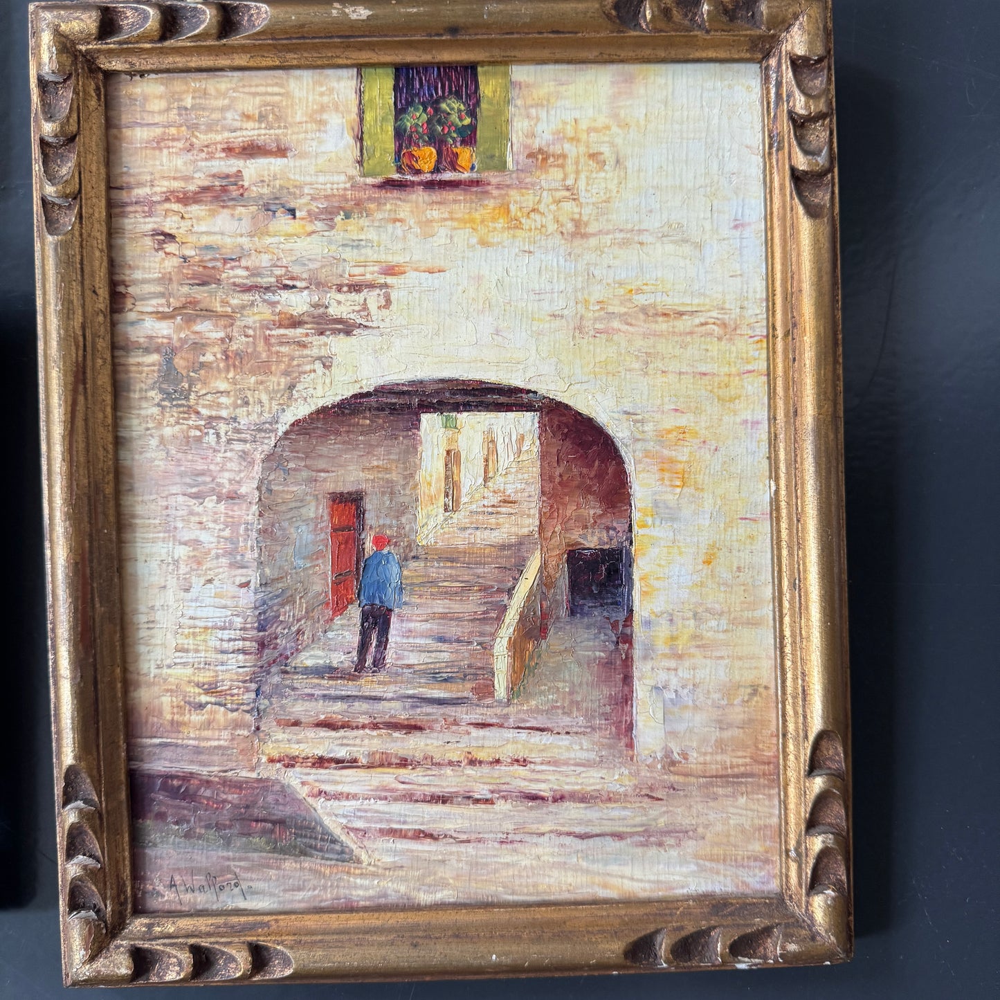 Astrid Walford ca 1950s. Four Oil on Board Paintings. French Riviera