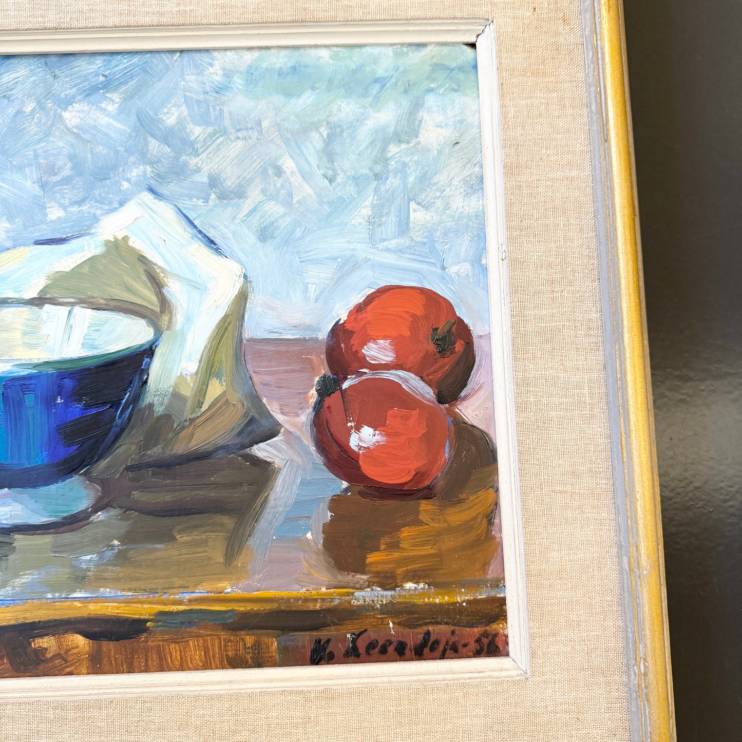 Veronika Keerdoja, Estonia. Vintage Still Life Oil Painting.