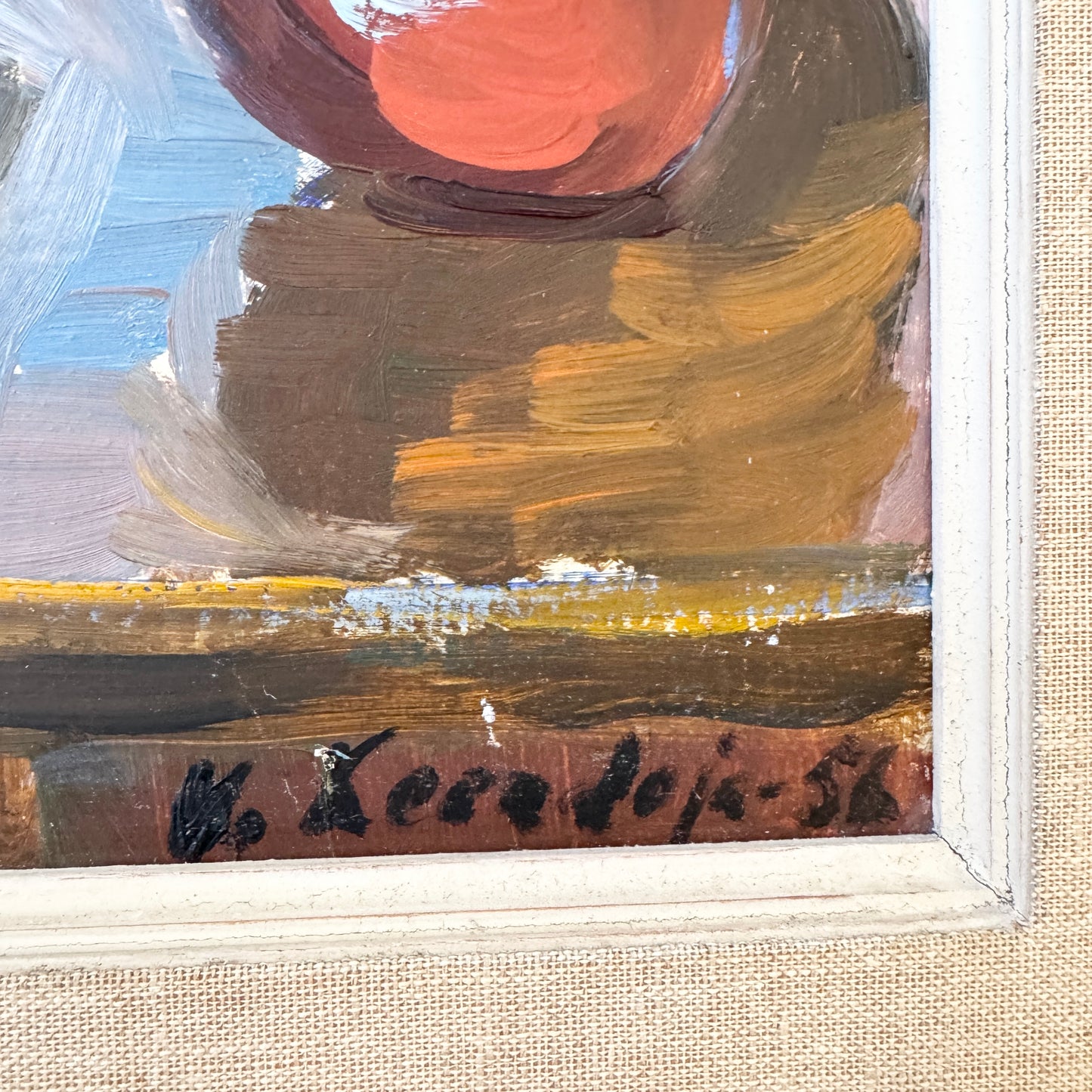 Veronika Keerdoja, Estonia. Vintage Still Life Oil Painting.
