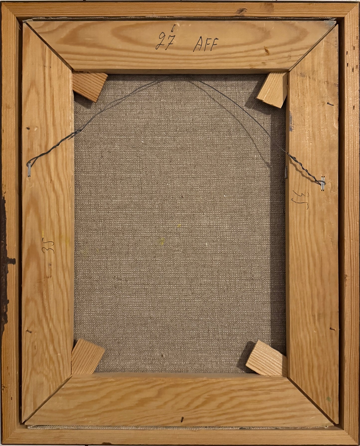 Open Doorway. Vintage Oil Painting by Martin Poser