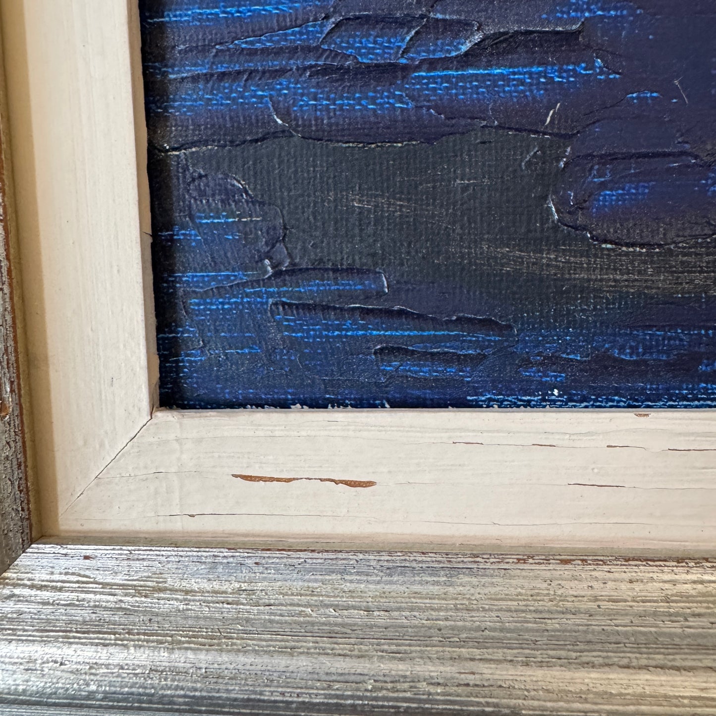 Moonlit Voyage. Vintage Swedish Oil Painting.