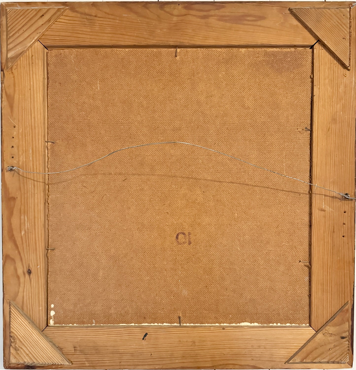 Country Horse, 1946. Vintage Swedish Oil Painting.