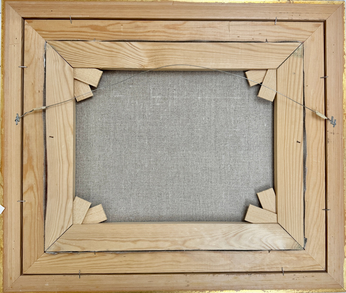 Stillness in White. Vintage Swedish Oil Painting.