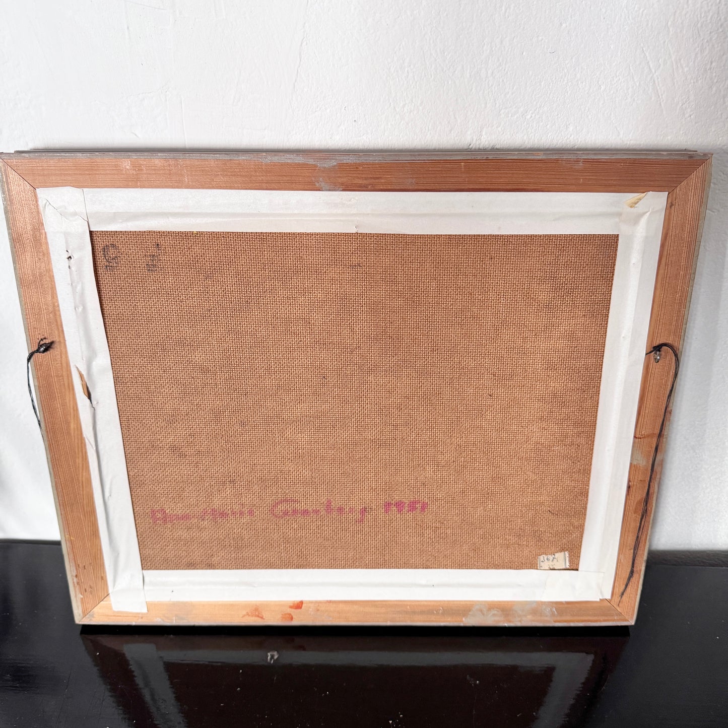Half empty or half full? Vintage Swedish Mid Century Oil Painting