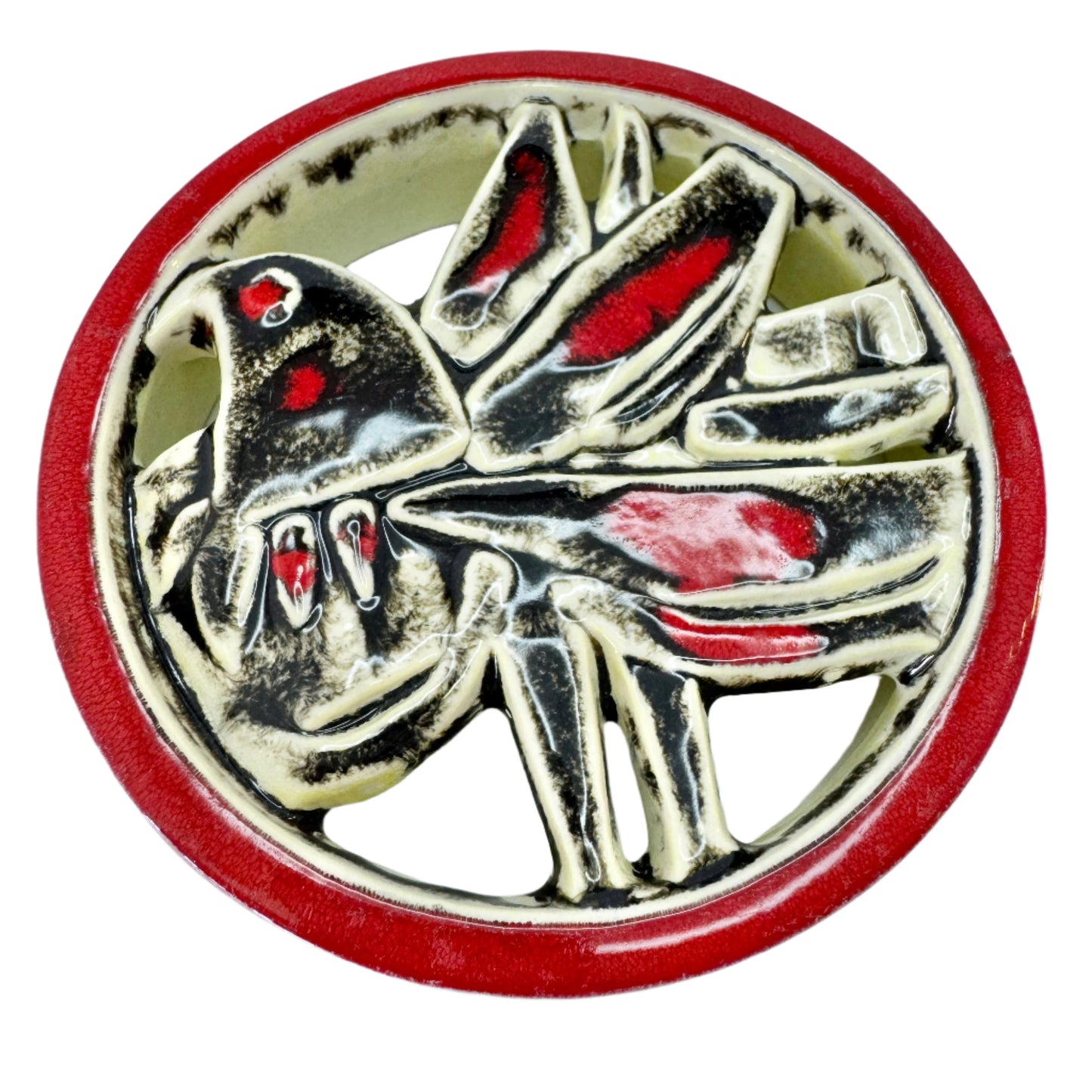 Lisa Larson for Gustavsberg, Sweden. Vintage Bird Stoneware Wall Plaque