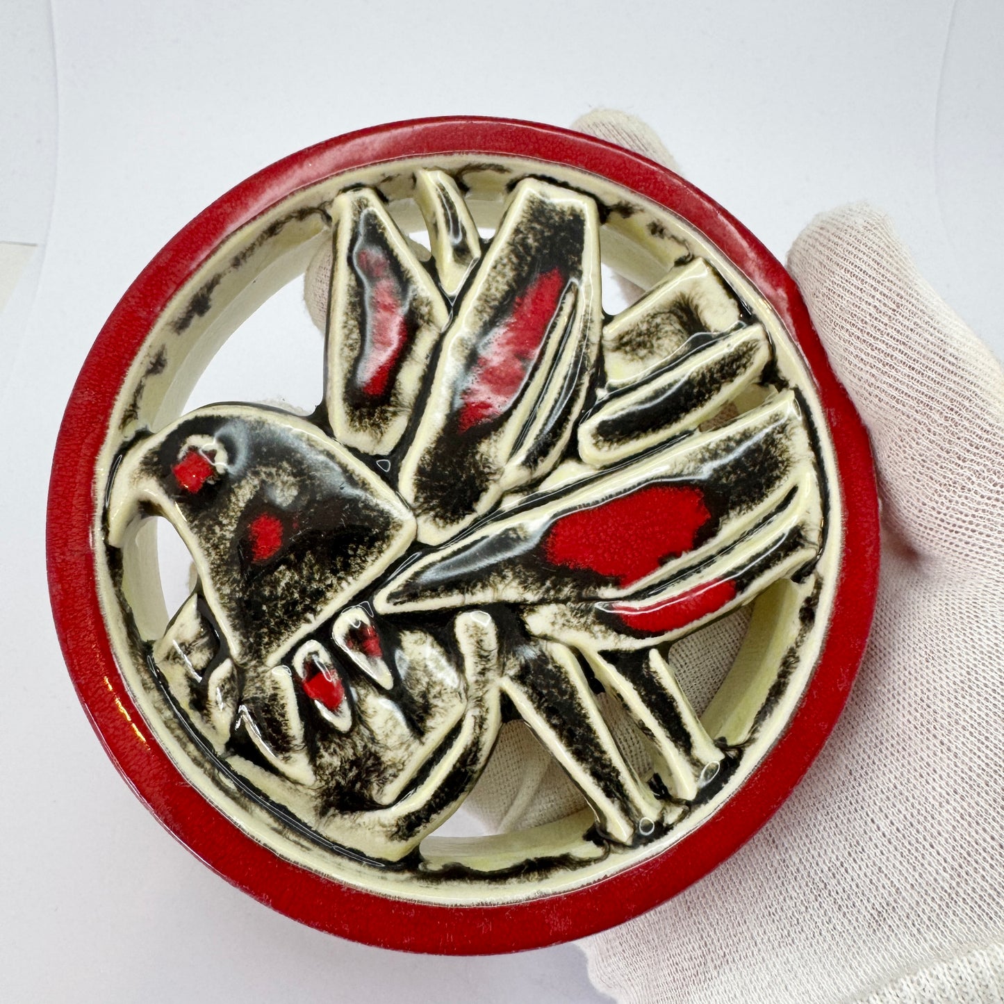 Lisa Larson for Gustavsberg, Sweden. Vintage Bird Stoneware Wall Plaque