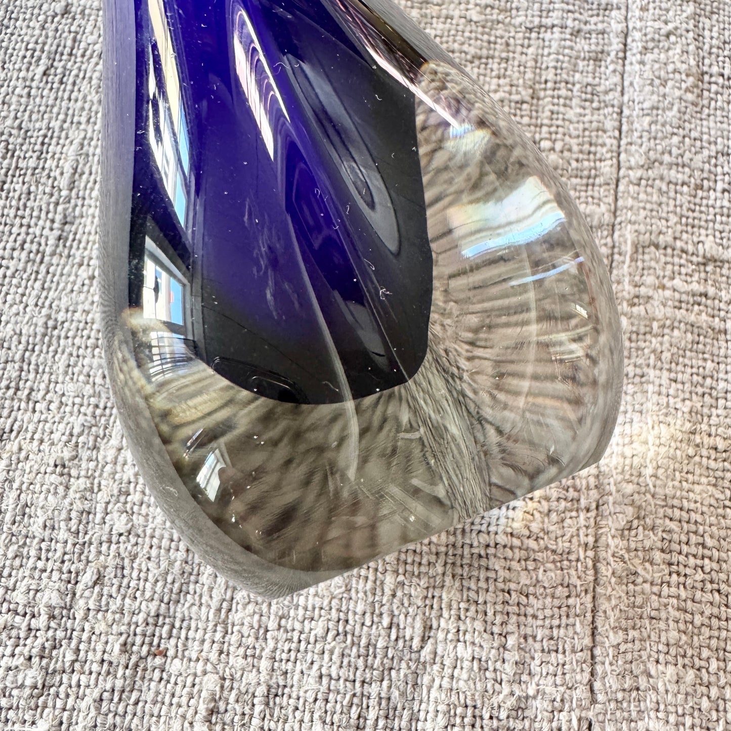 Sea Glasbruk. Sweden Vintage Glass Vase.