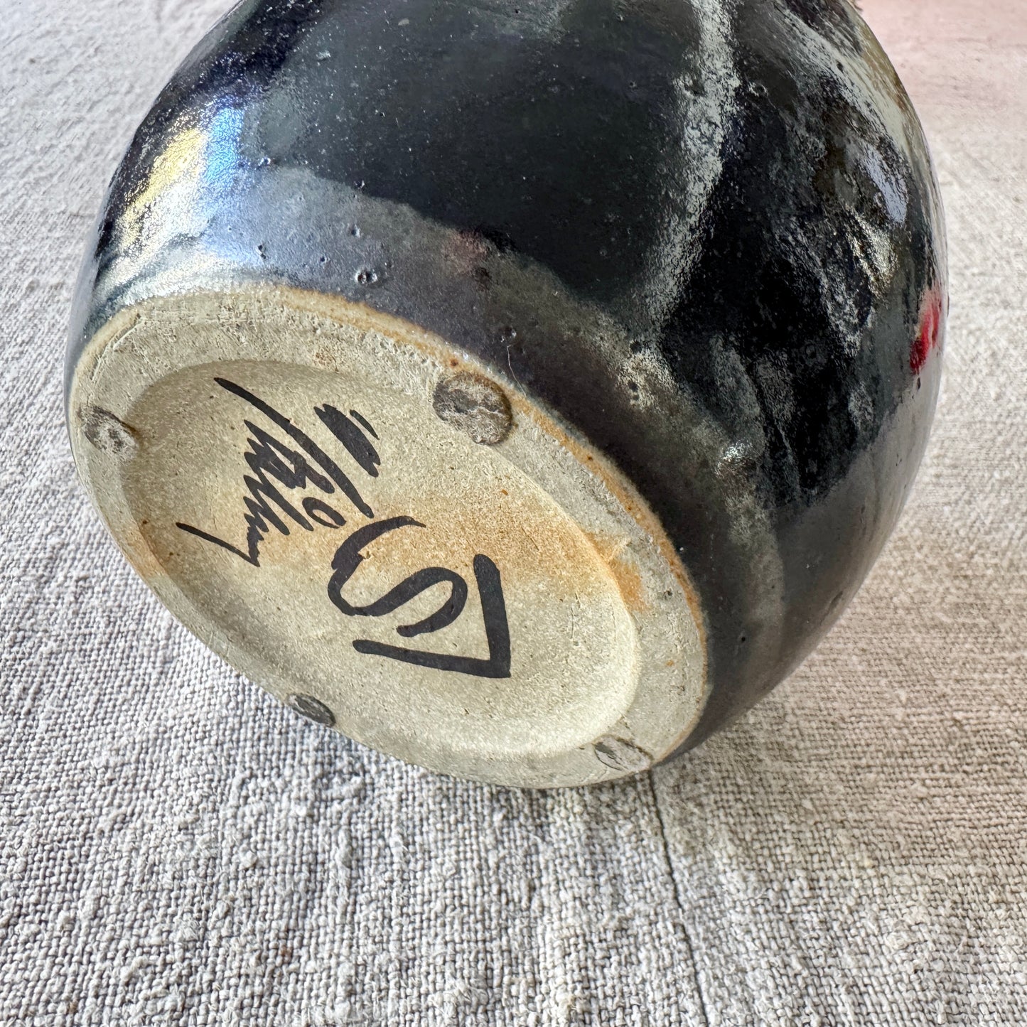 Carl-Harry Stålhane for Designhuset, Sweden. Vintage Stoneware Vessel / Planter.