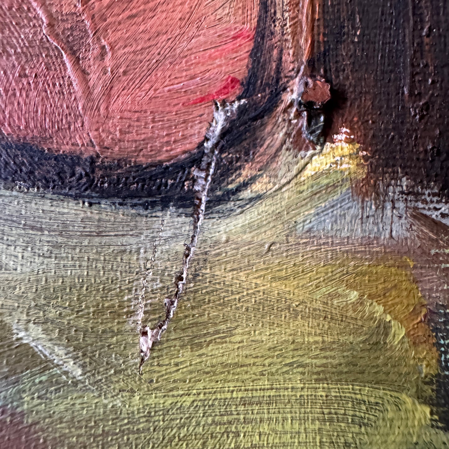Good Friends. Vintage Swedish Oil Painting.