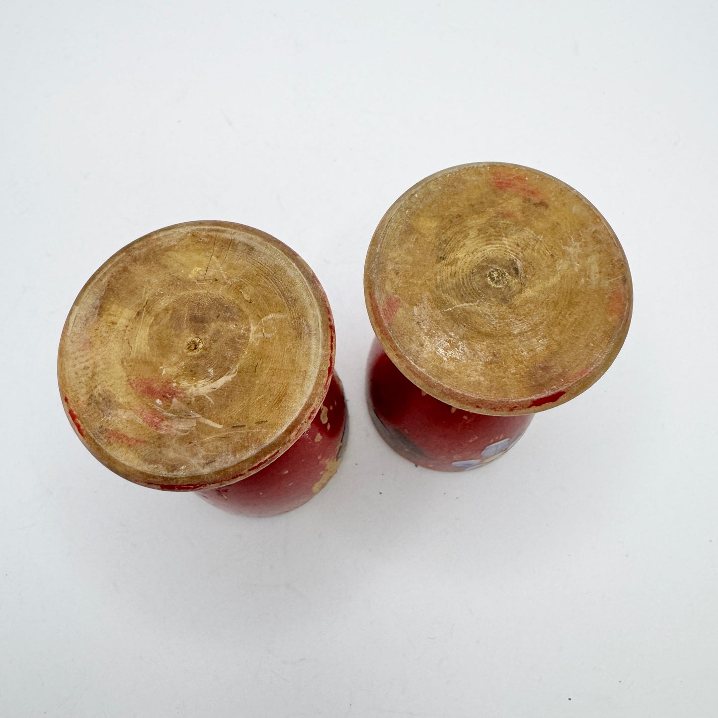 Sweden 1800s. Pair of Folk Art Egg Cups.