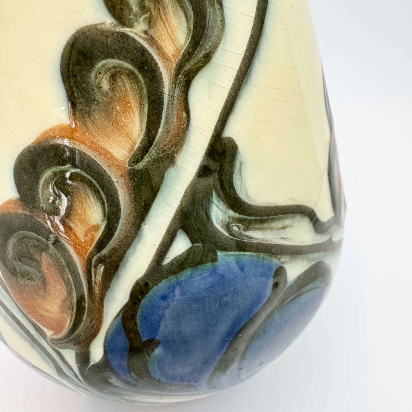 DANICO, Denmark c 1920. Antique Art Nouveau Stoneware Vase.