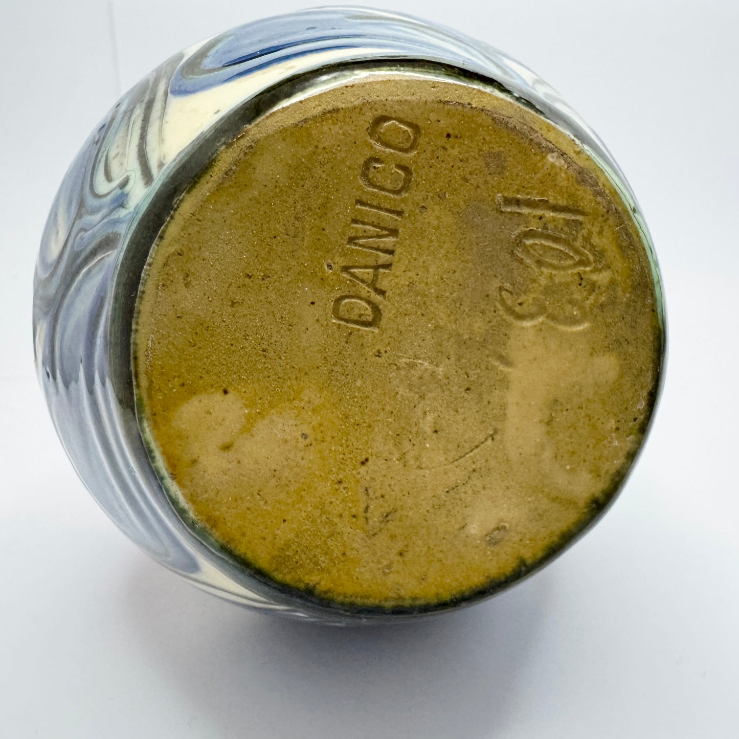 DANICO, Denmark c 1920. Antique Art Nouveau Stoneware Vase.