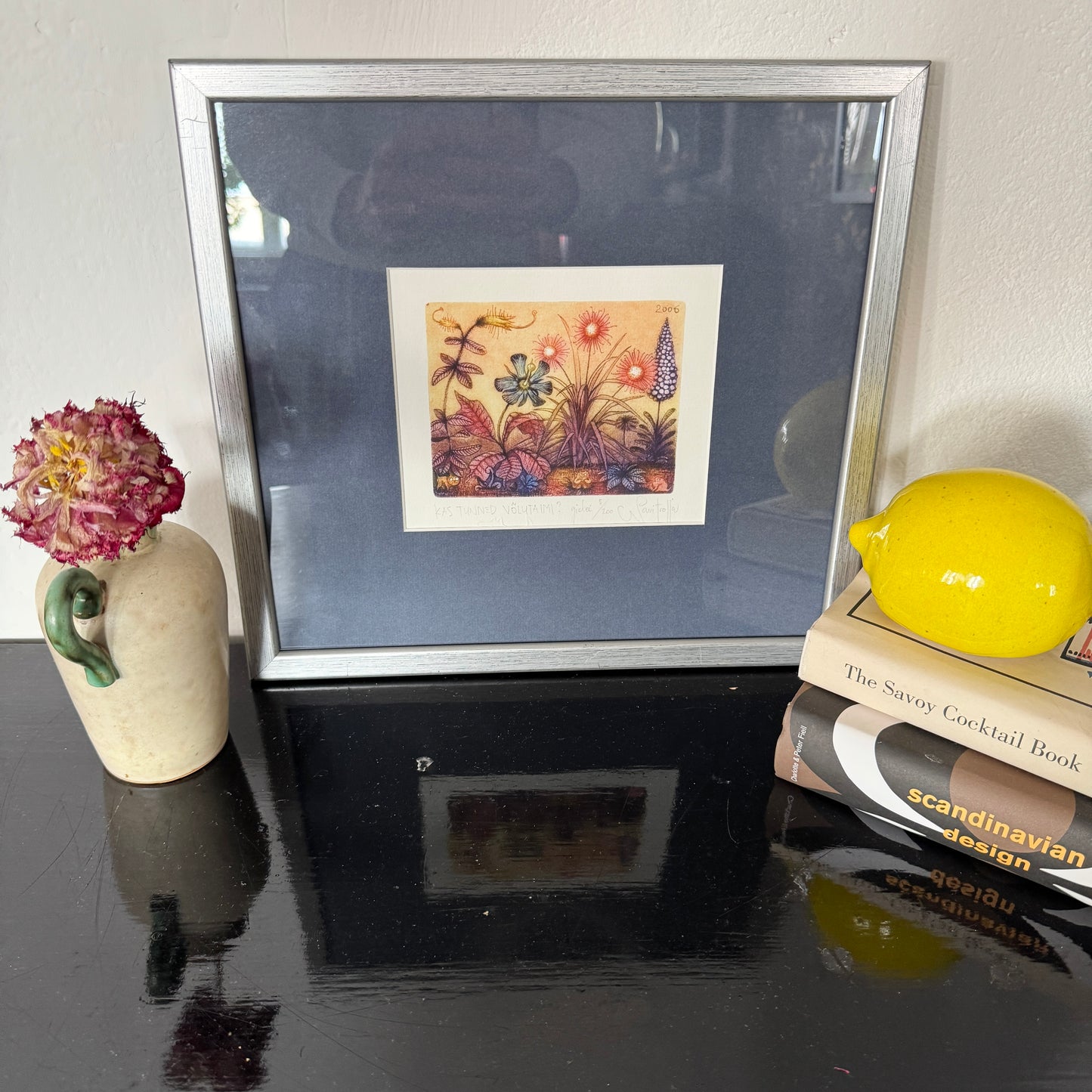 Navitrolla (Heiki Trolla) Estonia. Color Etching "Do you know any magic plants?" 2/200