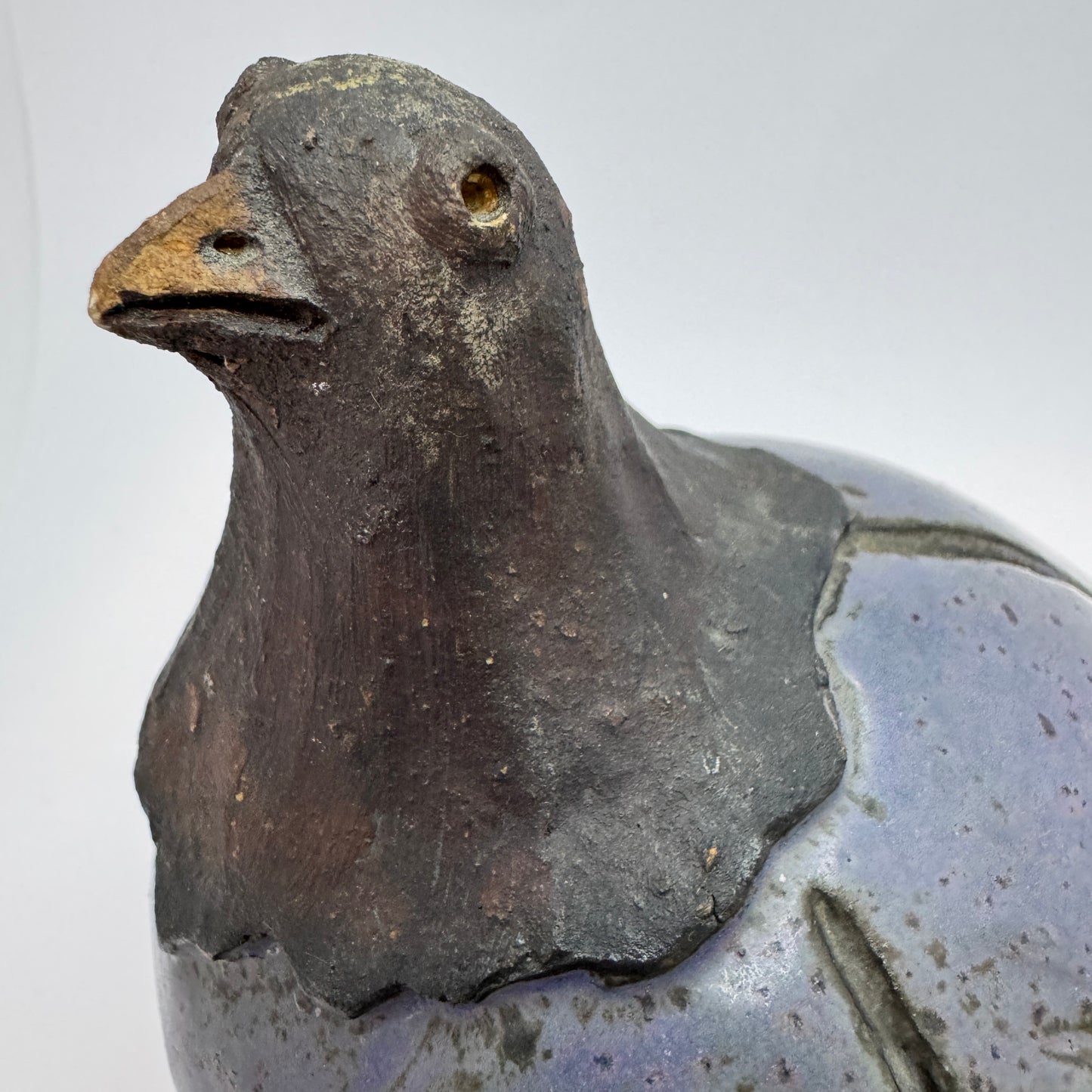 Klas-Göran Klaesson (Klase J: r) for Höganäs Sweden. Vintage Stoneware Bird.