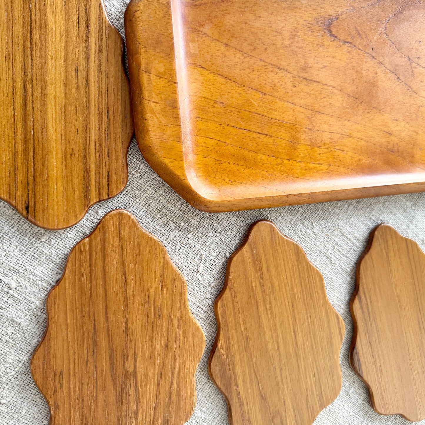 Breakfast on Teak. Karl Holmgren Set. Sweden ca 1960s.