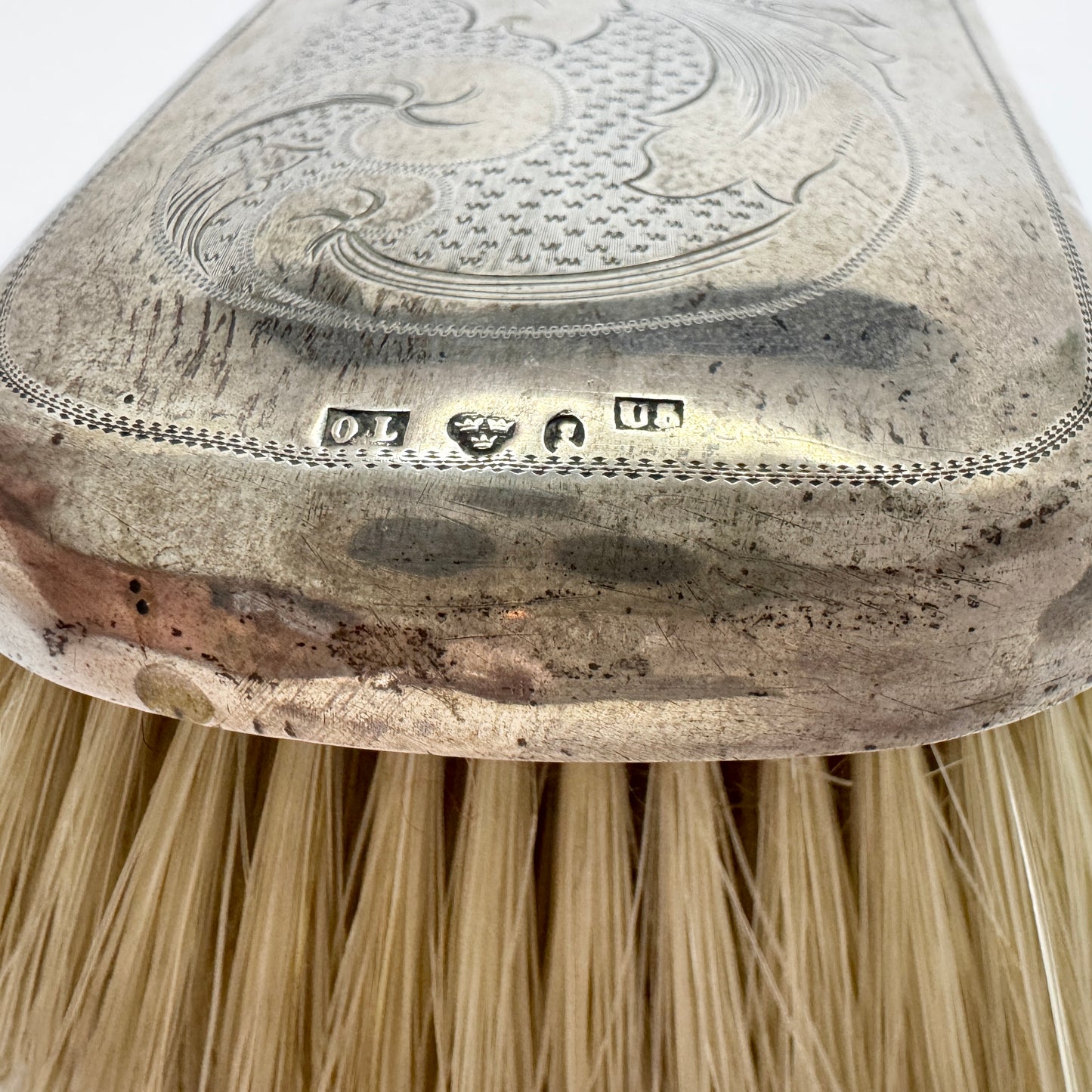 Sweden year 1874. Large Antique Victorian Silver Dinner Table Crumb Brush