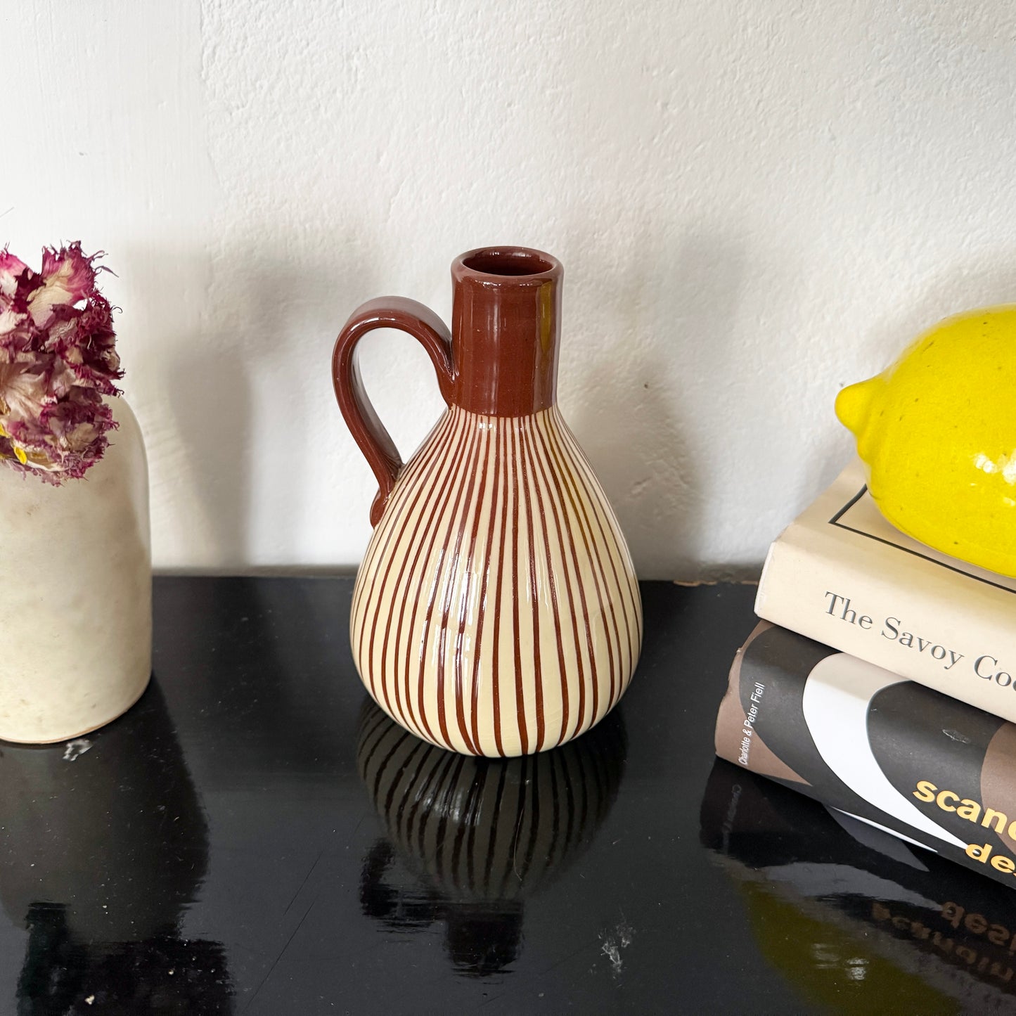 Ingrid Atterberg for Upsala Ekeby Sweden ca 1950. Vintage Stoneware Vase