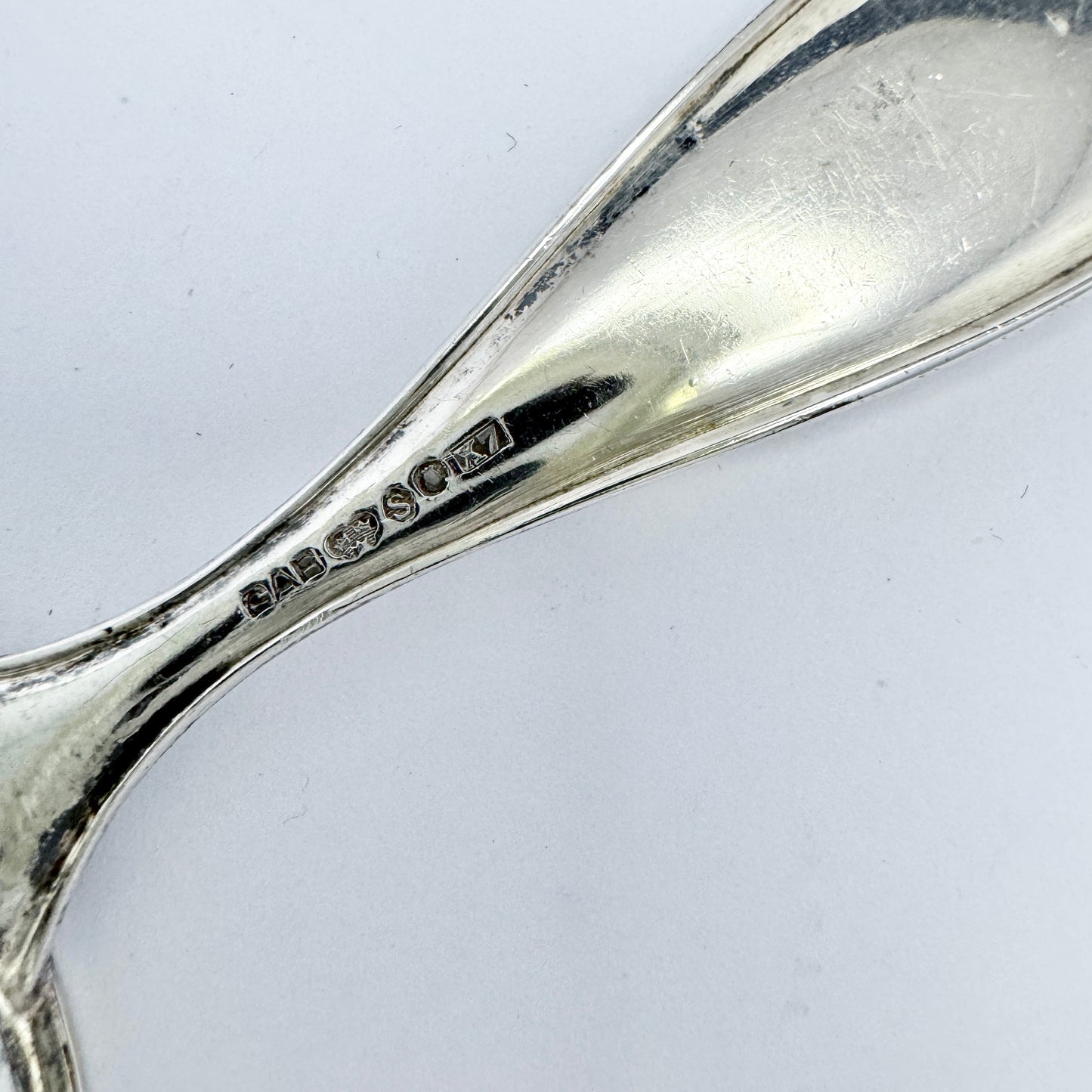 Sweden year 1924. Antique Art Deco Solid Silver Tea Strainer.