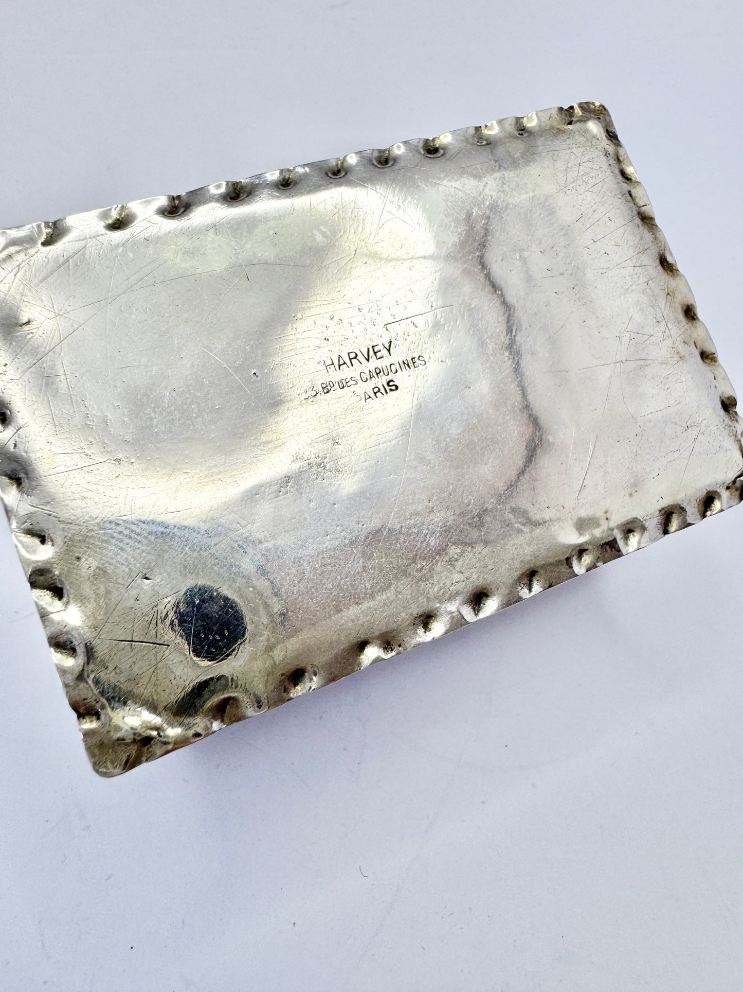London 1888. Antique Victorian Sterling Silver Table Match Box.