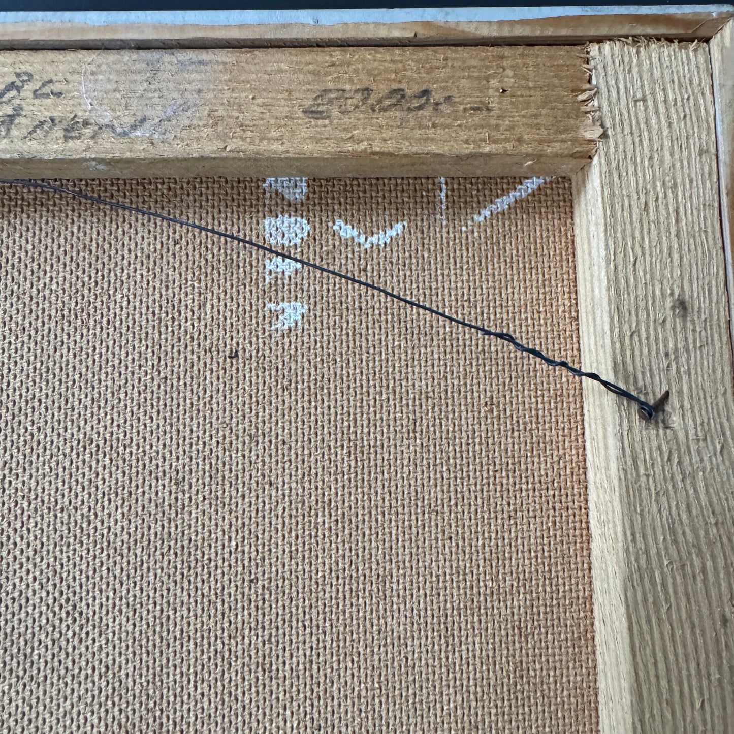 Titthål mot Våren (Peephole towards Spring). Vintage Swedish Oil Painting.