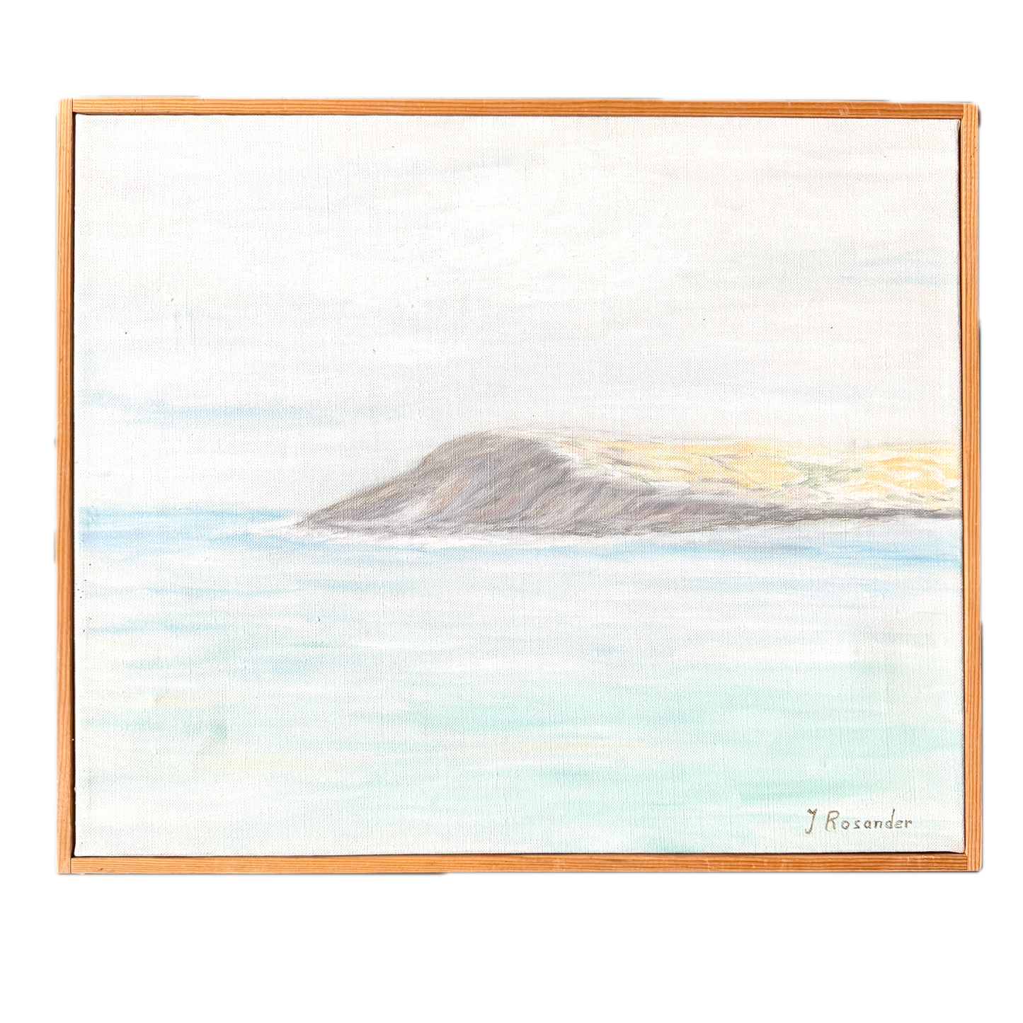 Offshore Memory. Vintage Swedish Oil Painting.