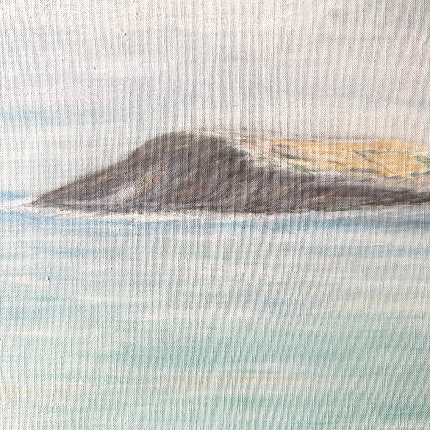 Offshore Memory. Vintage Swedish Oil Painting.
