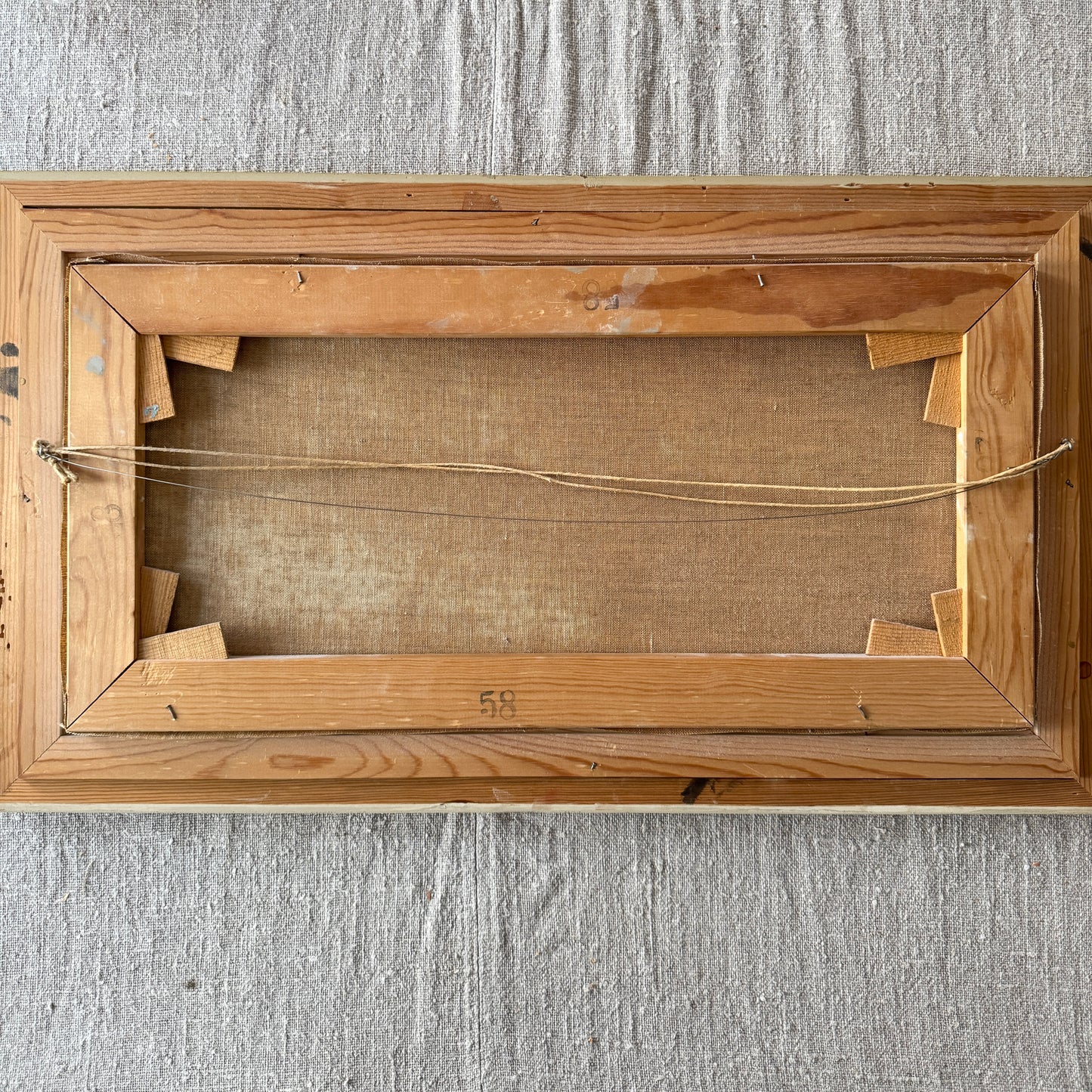 The Framed Within. Vintage Danish Oil Painting.