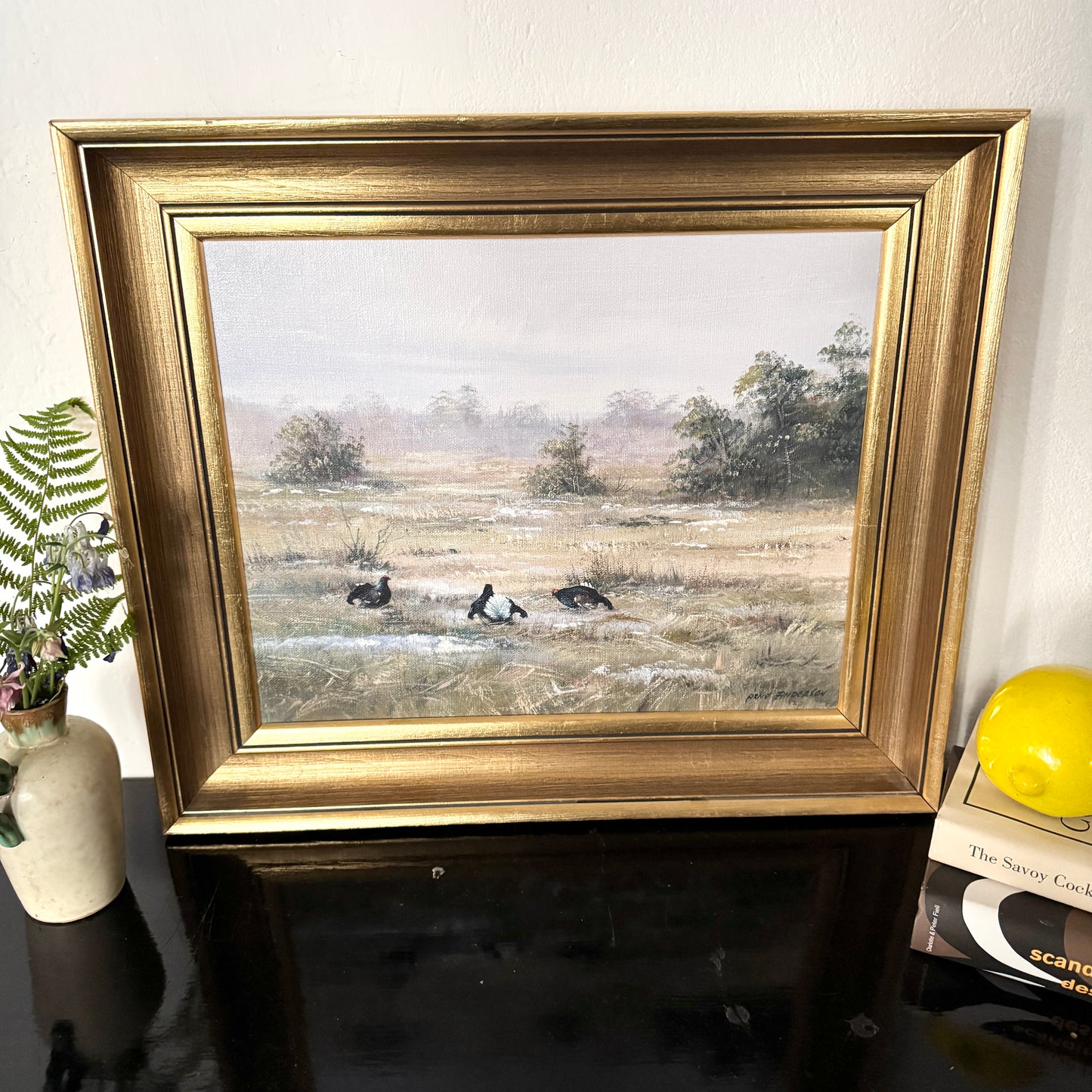 Still Ground, Wild Heart. Vintage Swedish Oil Painting.