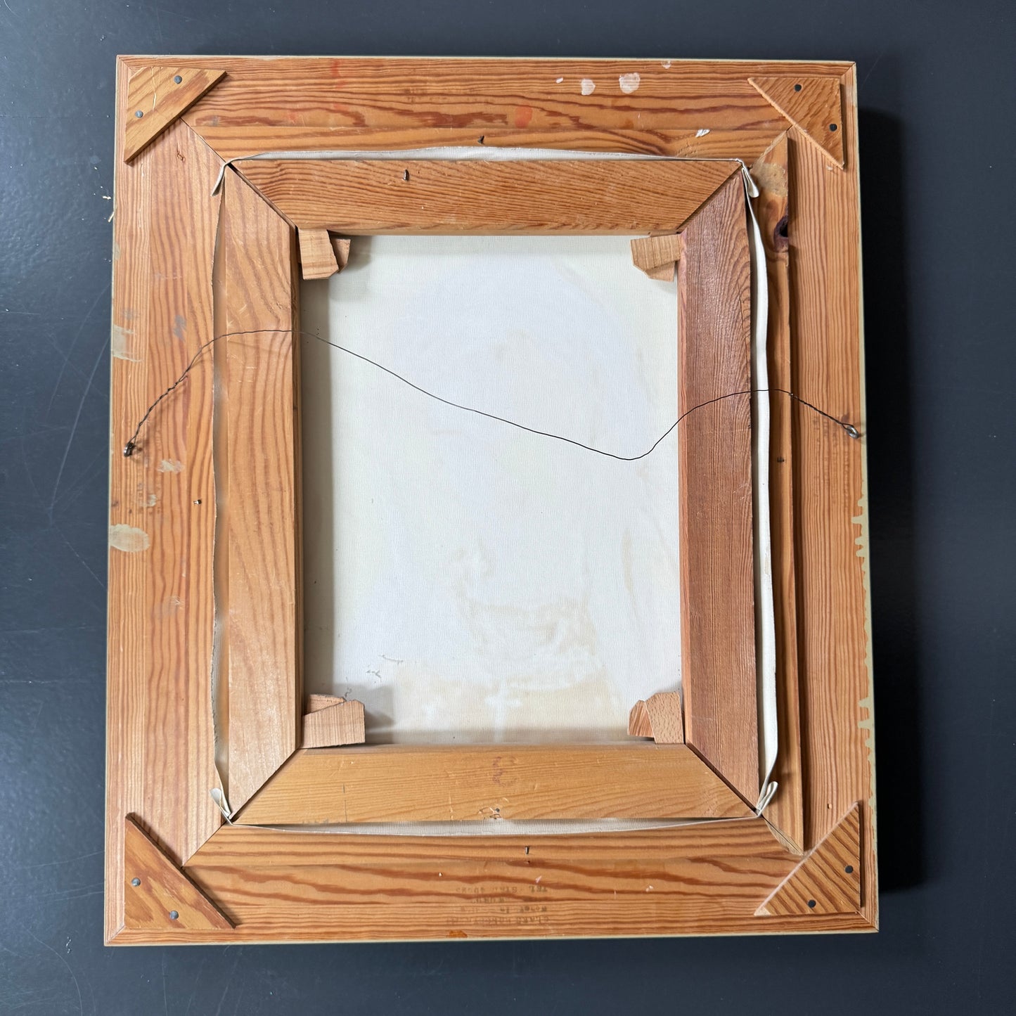 Portrait of the Virgin. Large Vintage Swedish Oil Painting.