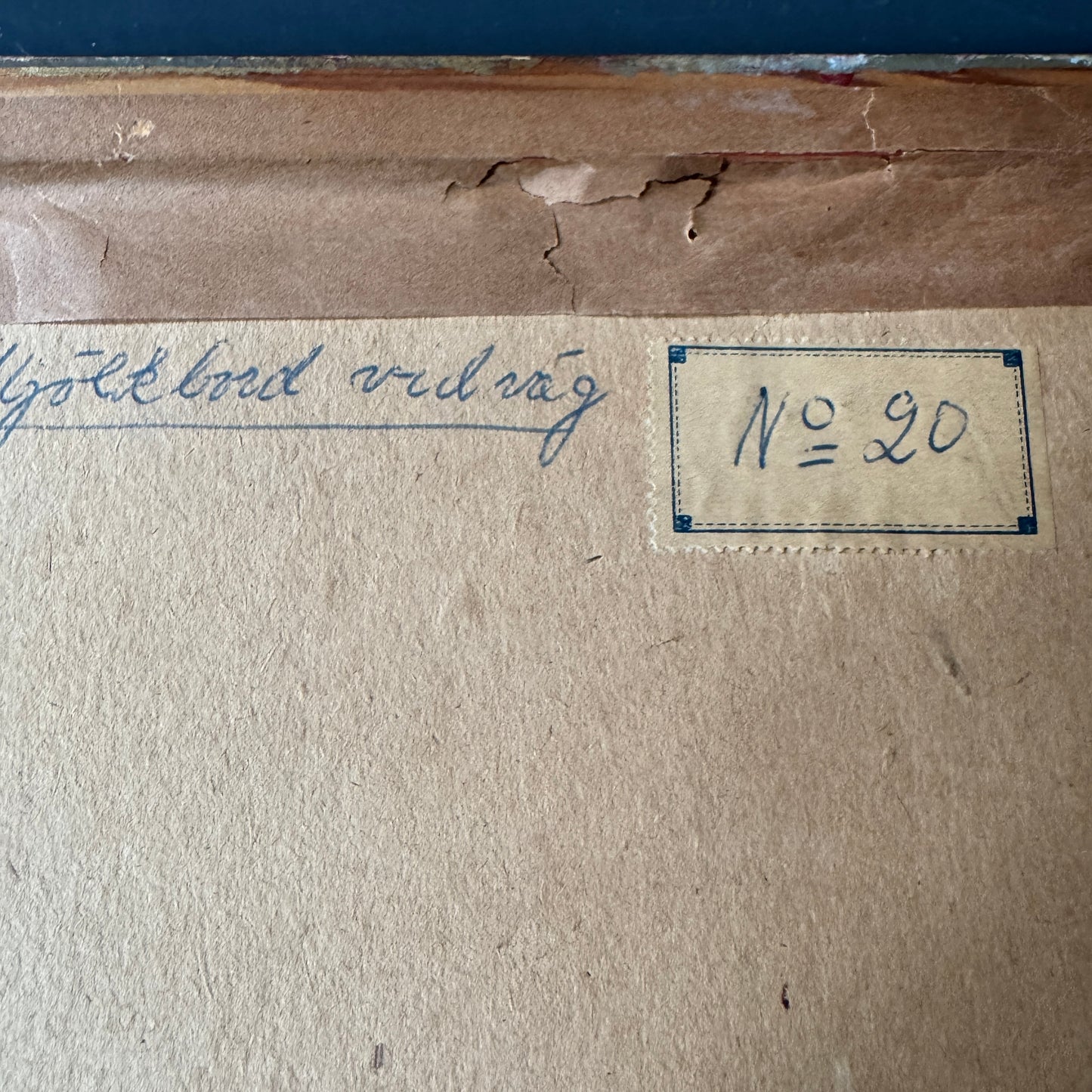 Milk Cans by the Road 1952. Vintage Swedish Pastel Painting.