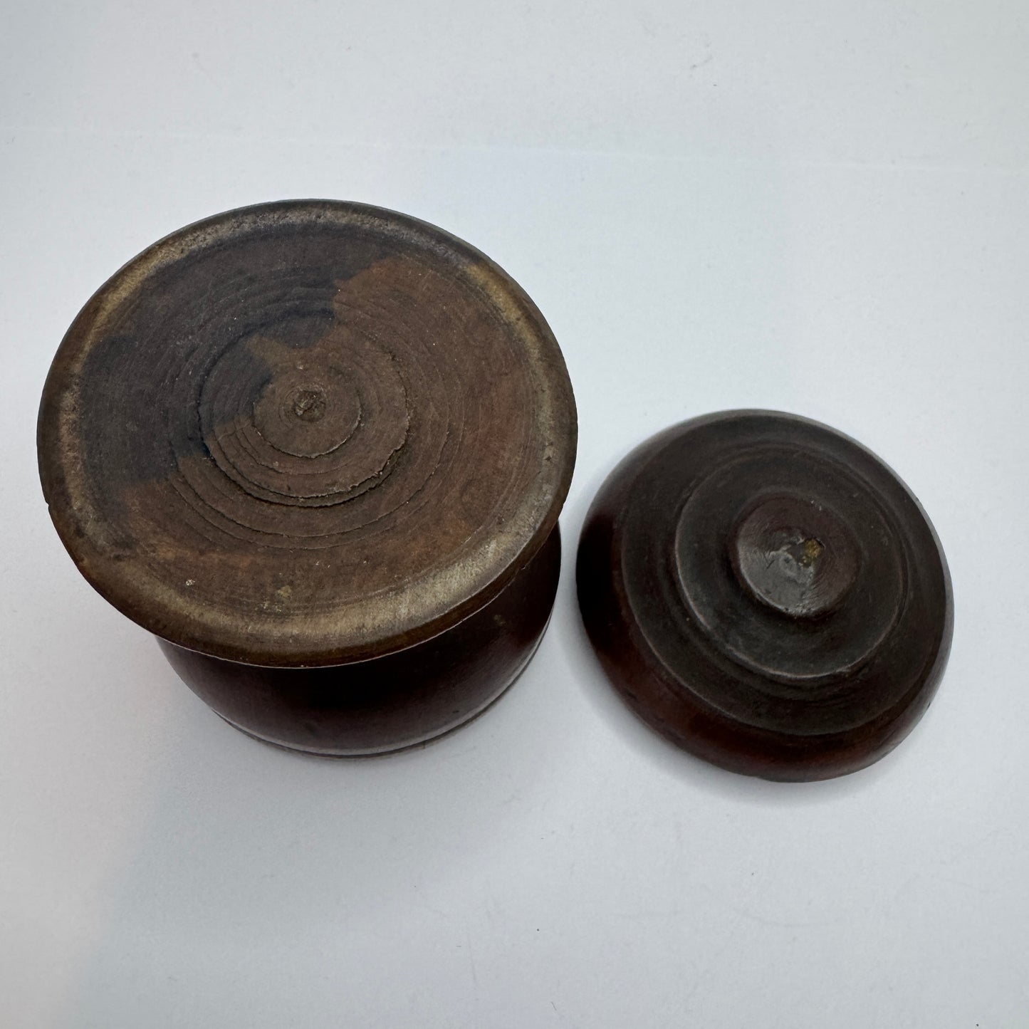 Antique ca year 1800. Scandinavian Apothecary's Treen Cup and Cover