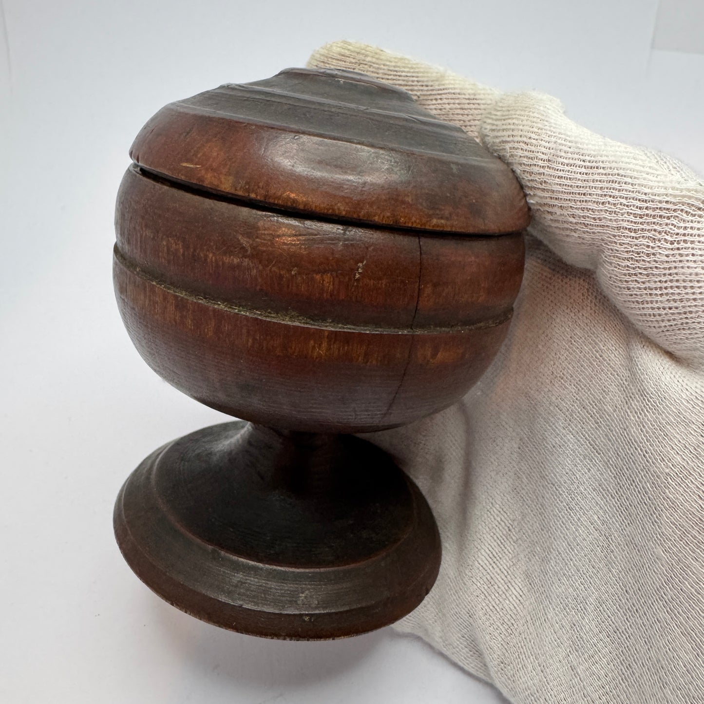 Antique ca year 1800. Scandinavian Apothecary's Treen Cup and Cover