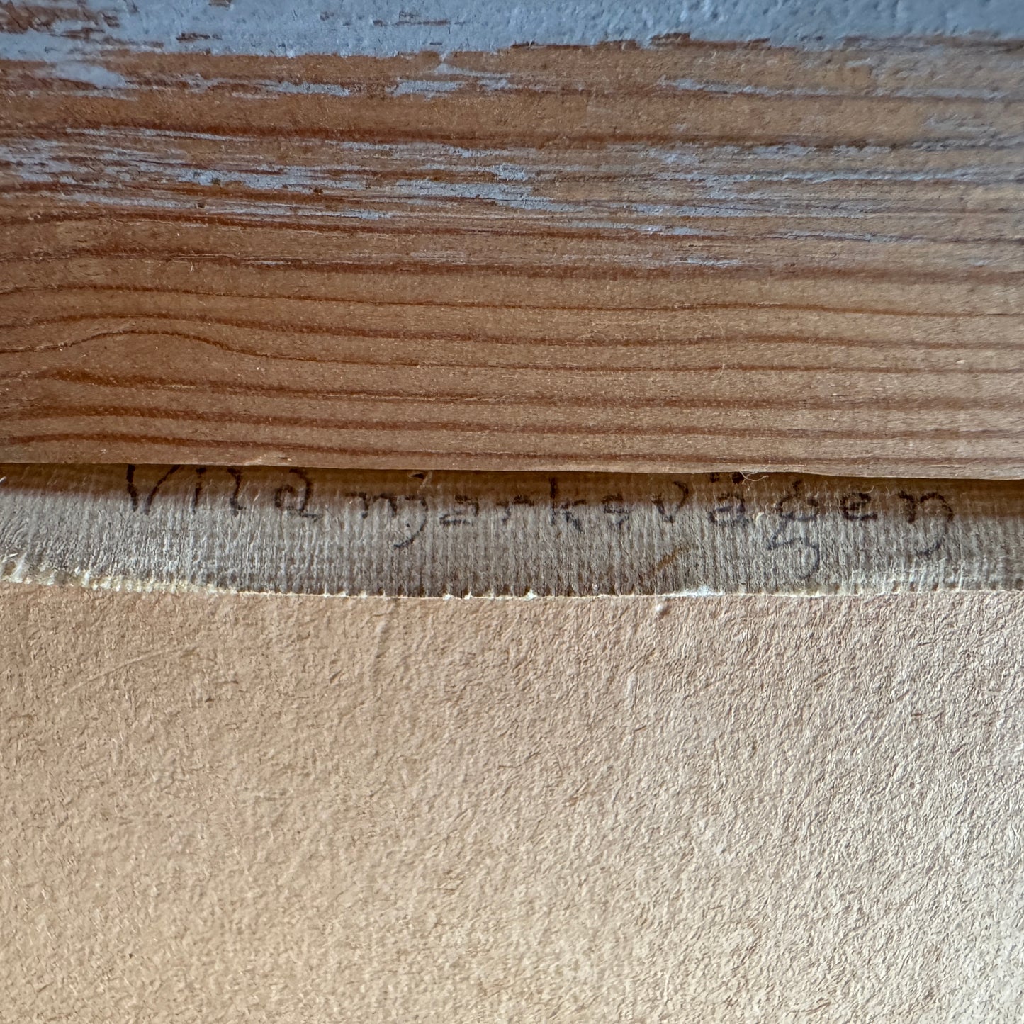 The Wilderness Road 1944. Vintage Swedish Oil Painting.