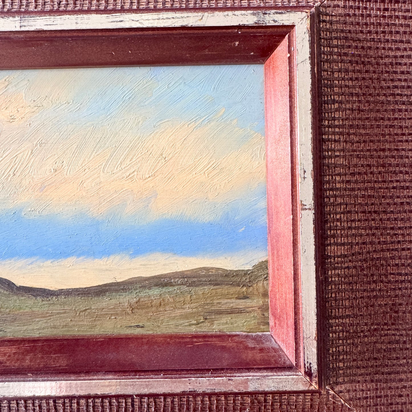 Fields of Home. Vintage Swedish Oil Painting.