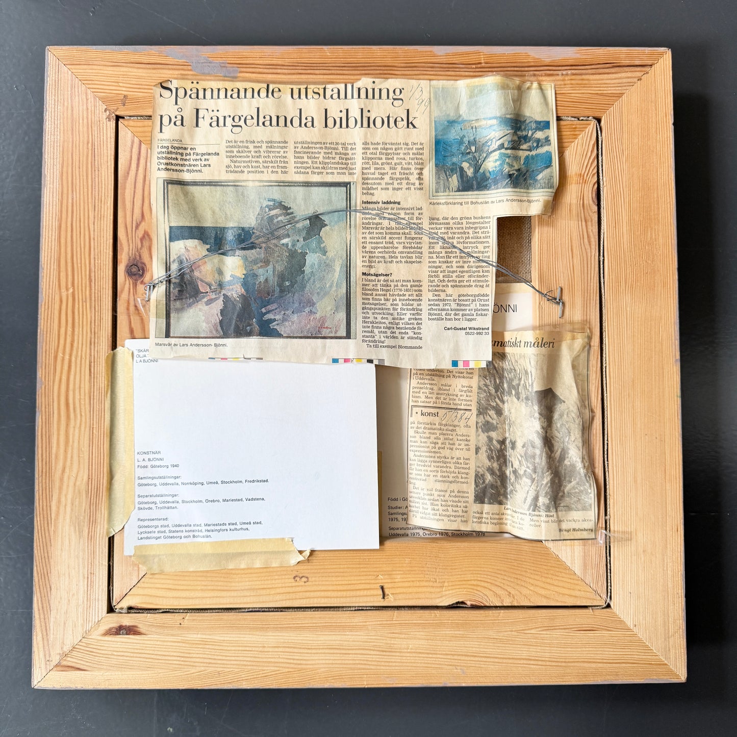 Archipelago Island, by Lars Andersson Bjönni. Vintage Swedish Oil Painting.