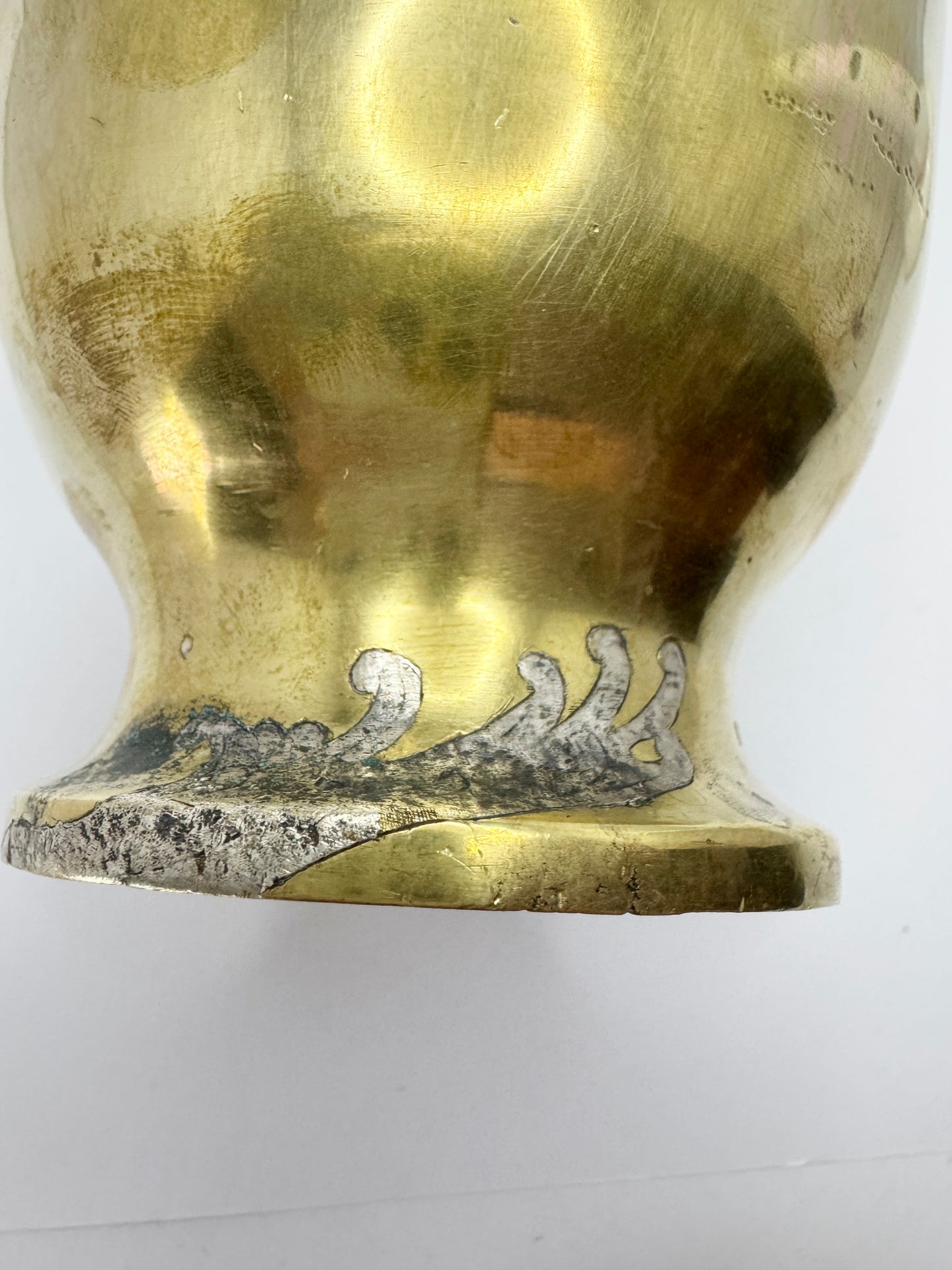 Japan. Large Antique Mixed Metal Vase.
