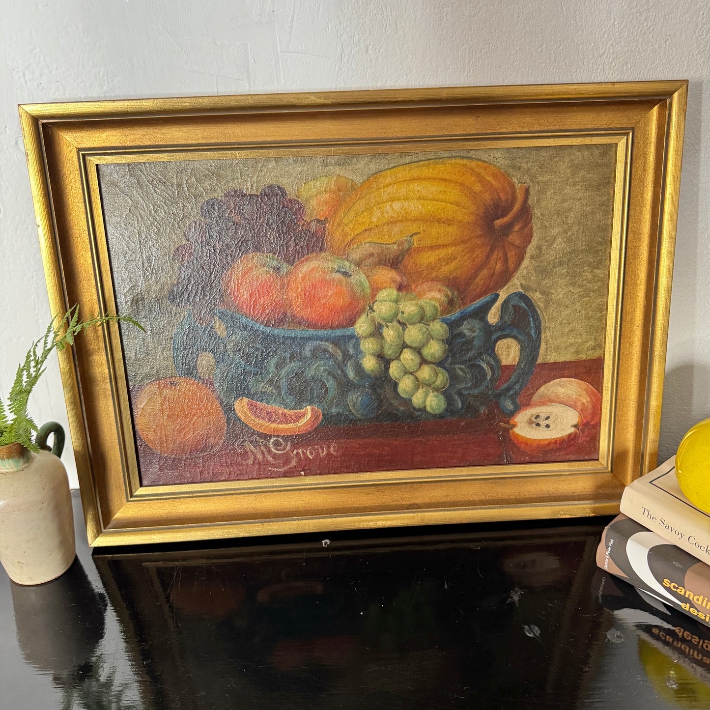 Copenhagen Stillhed. Antique Danish Still Life Painting.