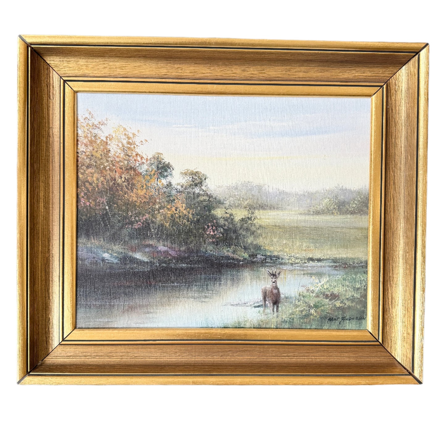 The Pause. Vintage Swedish Oil Painting.