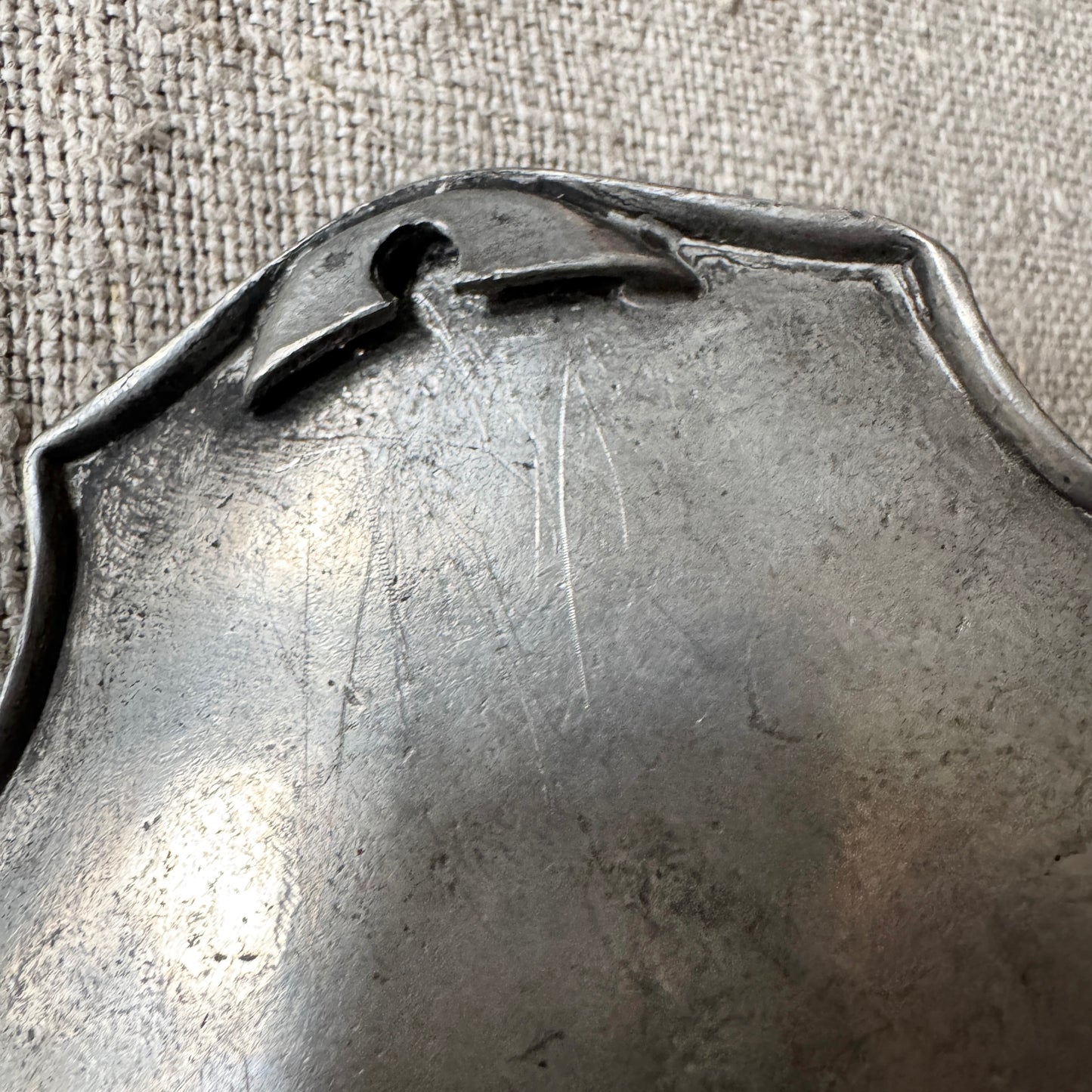 Art Deco 1920s. Italian Pewter Wall Sconce Candleholder.