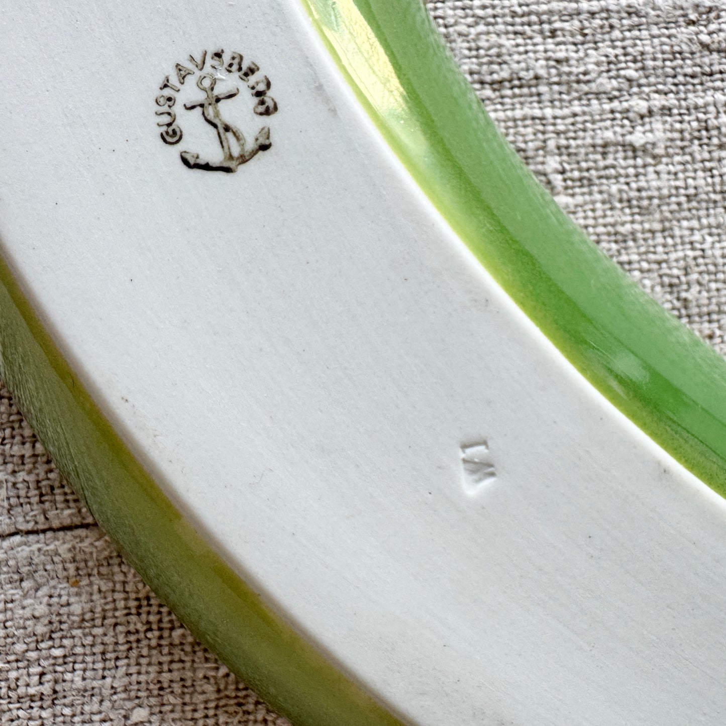 Stig Lindberg for Gustavsberg, Sweden. Large Cucumber "Gurkan" Dish.