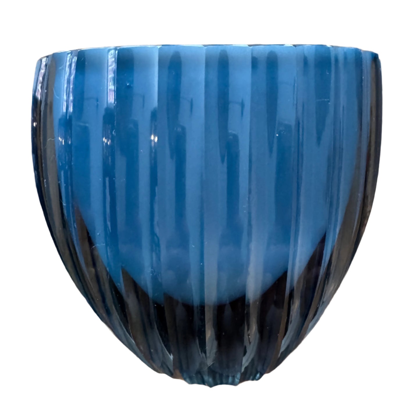 Vicke Lindstrand for Kosta, Sweden 1950s. Blu Glass Vase.