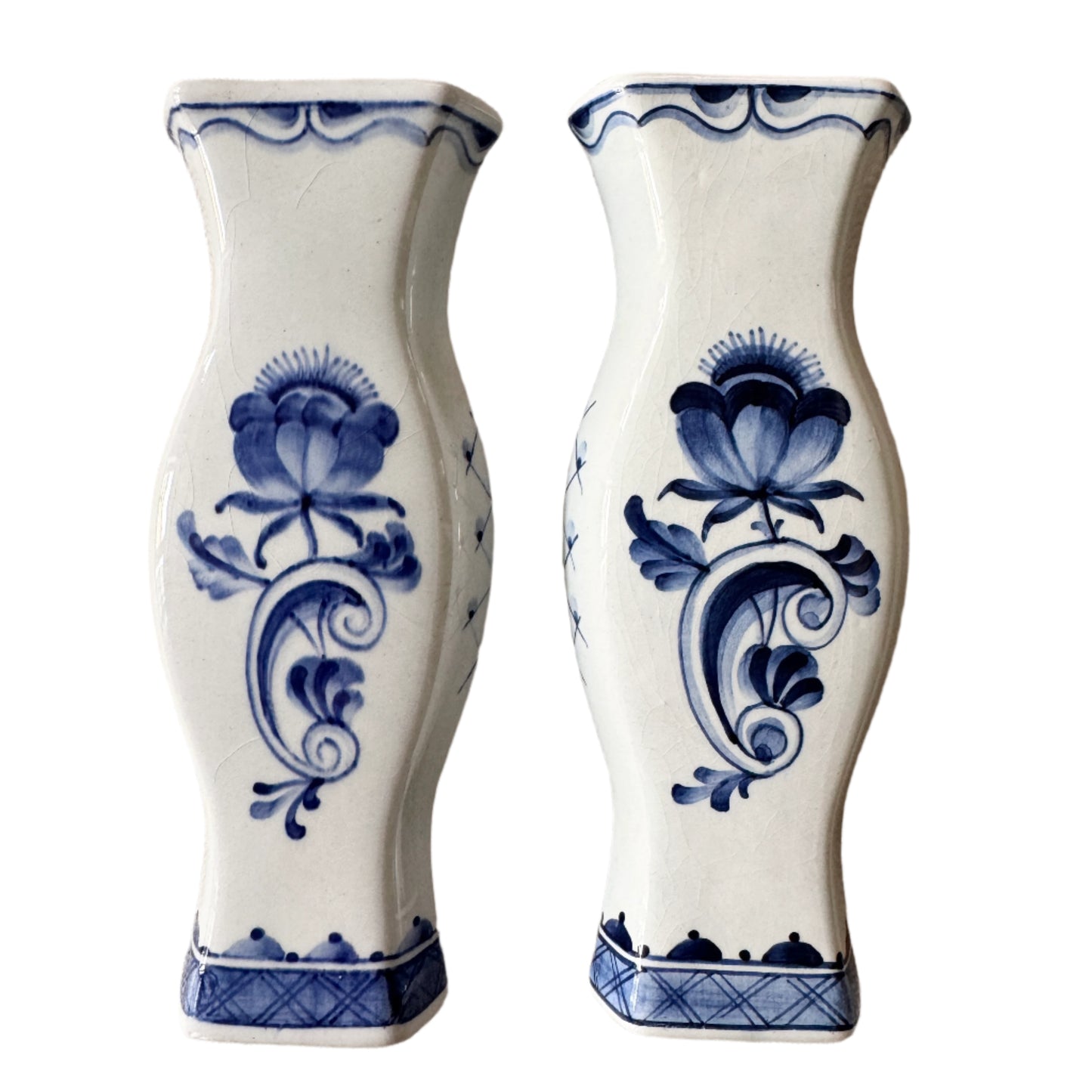 Alumnia, Copenhagen Denmark. Two Fajance Vases early 1900s.