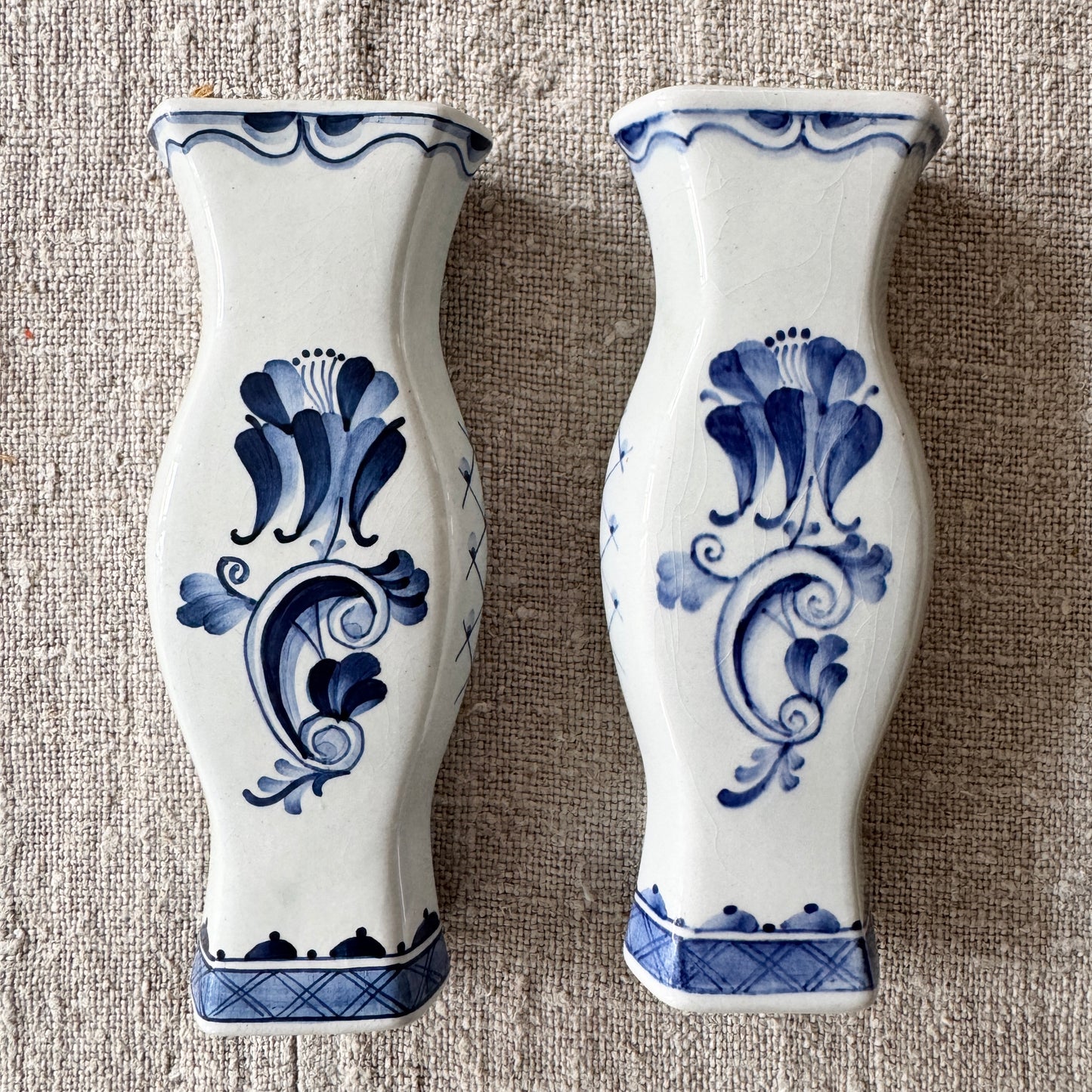 Alumnia, Copenhagen Denmark. Two Fajance Vases early 1900s.