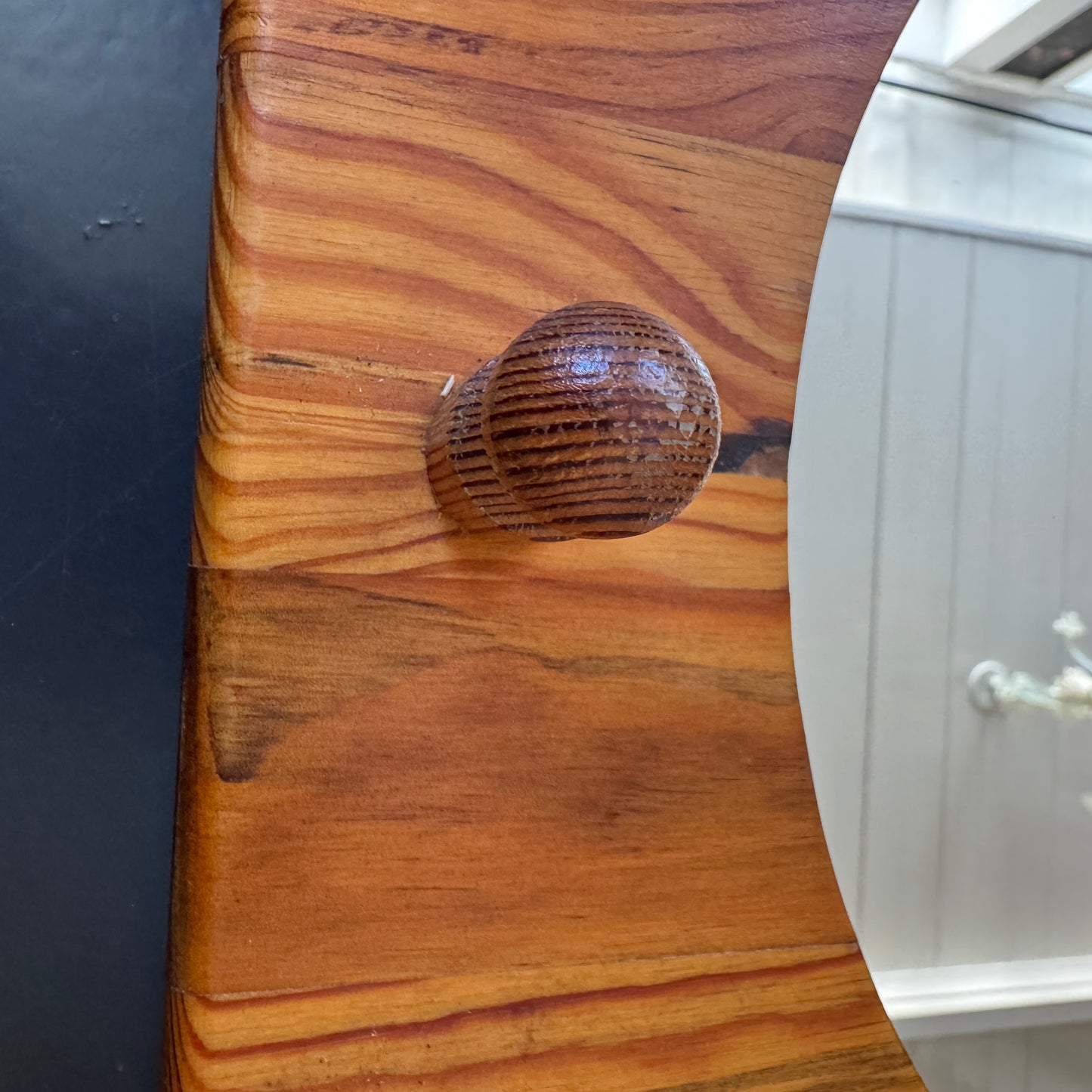 Stig Johnsson for Smålandsslöjd, Sweden 1970s. Vintage Wall Mirror in Pine.